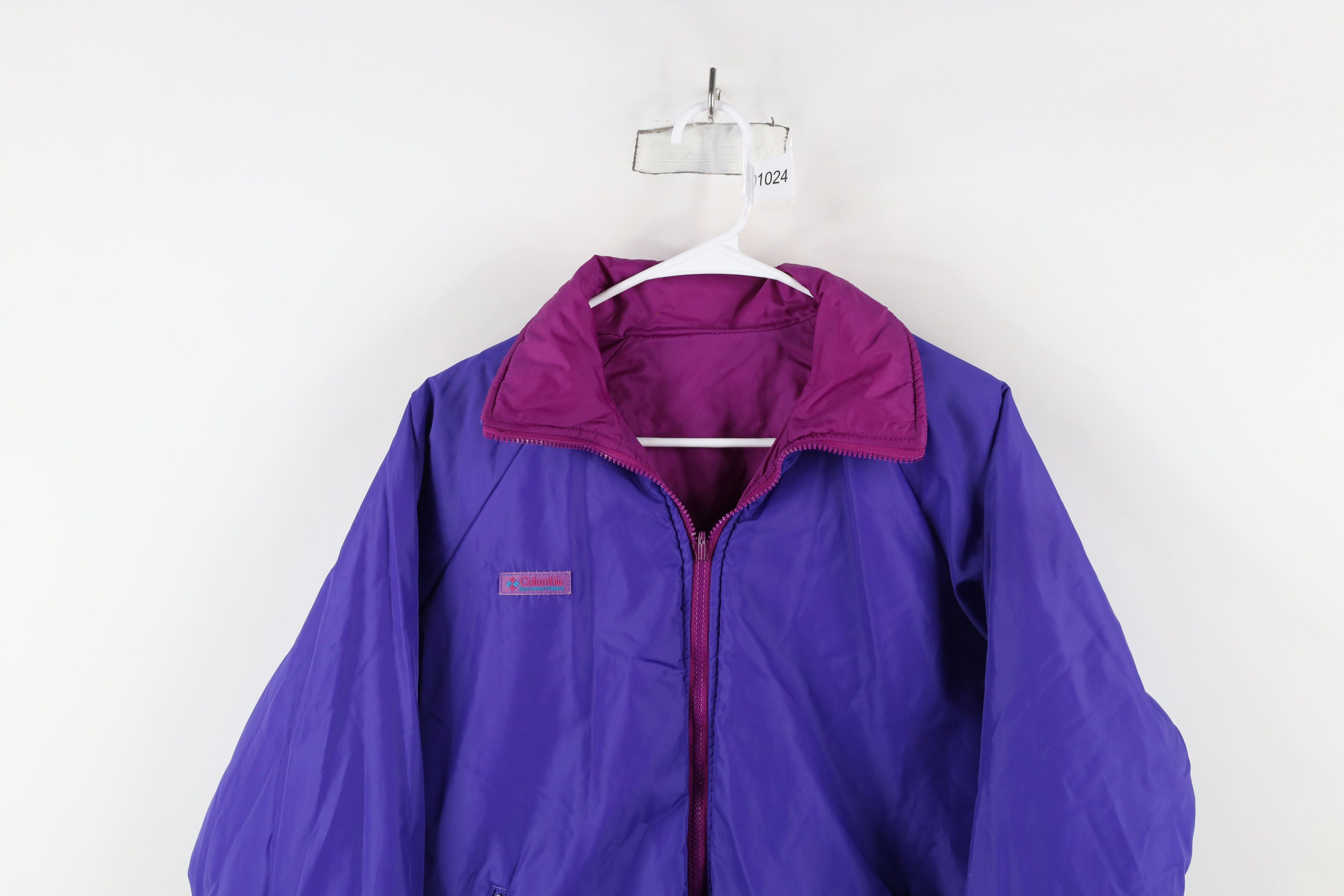 Columbia × Vintage Vintage 90s Columbia Reversible Puffer Bomber Jacket Size L / US 10 / IT 46 - 2 Thumbnail