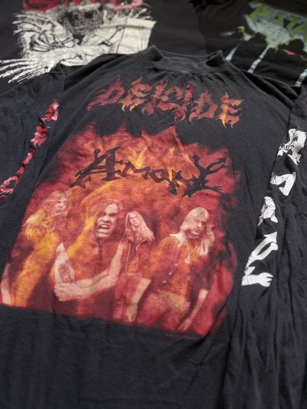 Band Tees Vintage Deicide Amon Feasting LS Deathmetal Shirt 1993 Size US XL / EU 56 / 4 - 5 Thumbnail