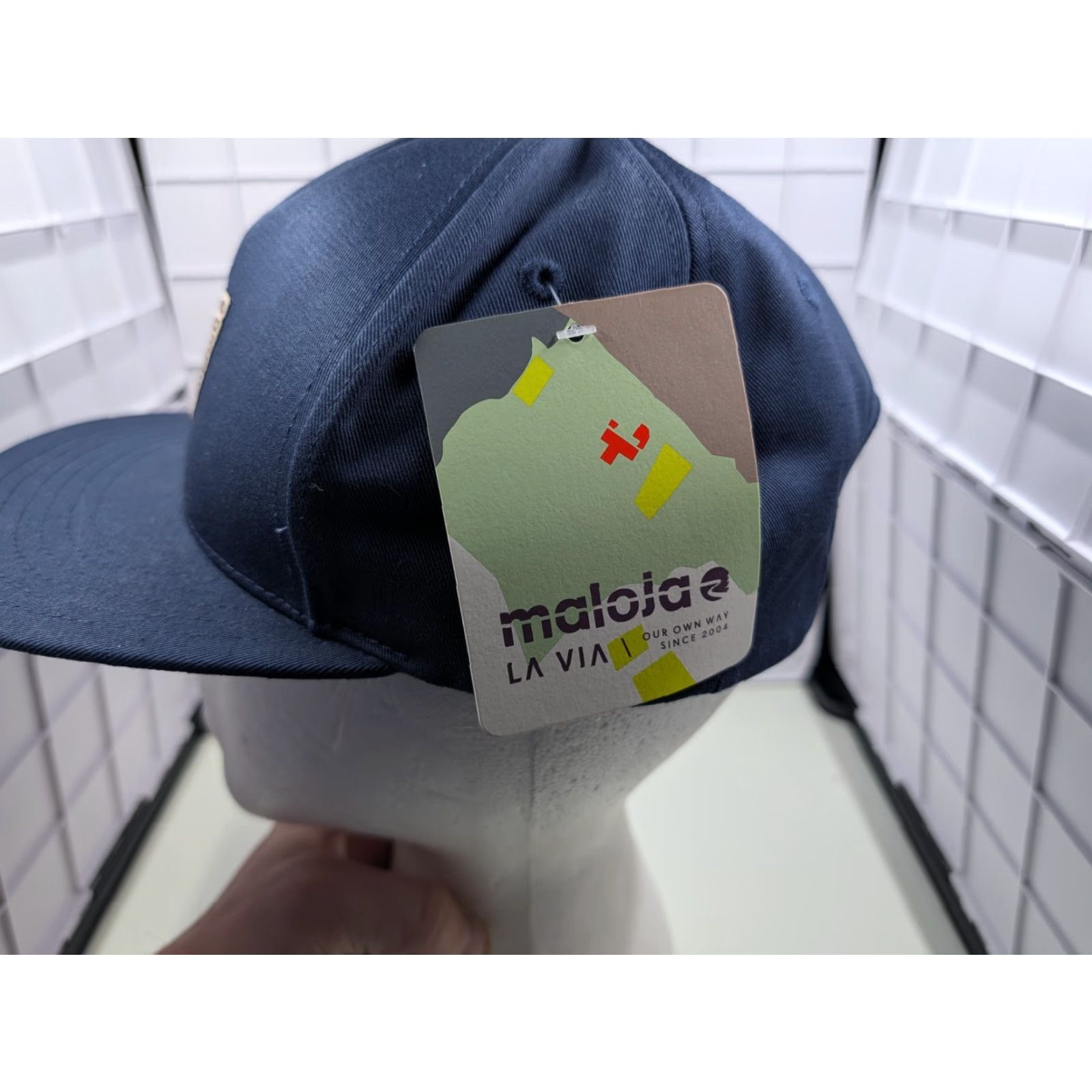 Essentials Maloja Street Essentials Spitzberg Snapback Hat Cap Blue NEW OSFM Size ONE SIZE - 4 Thumbnail