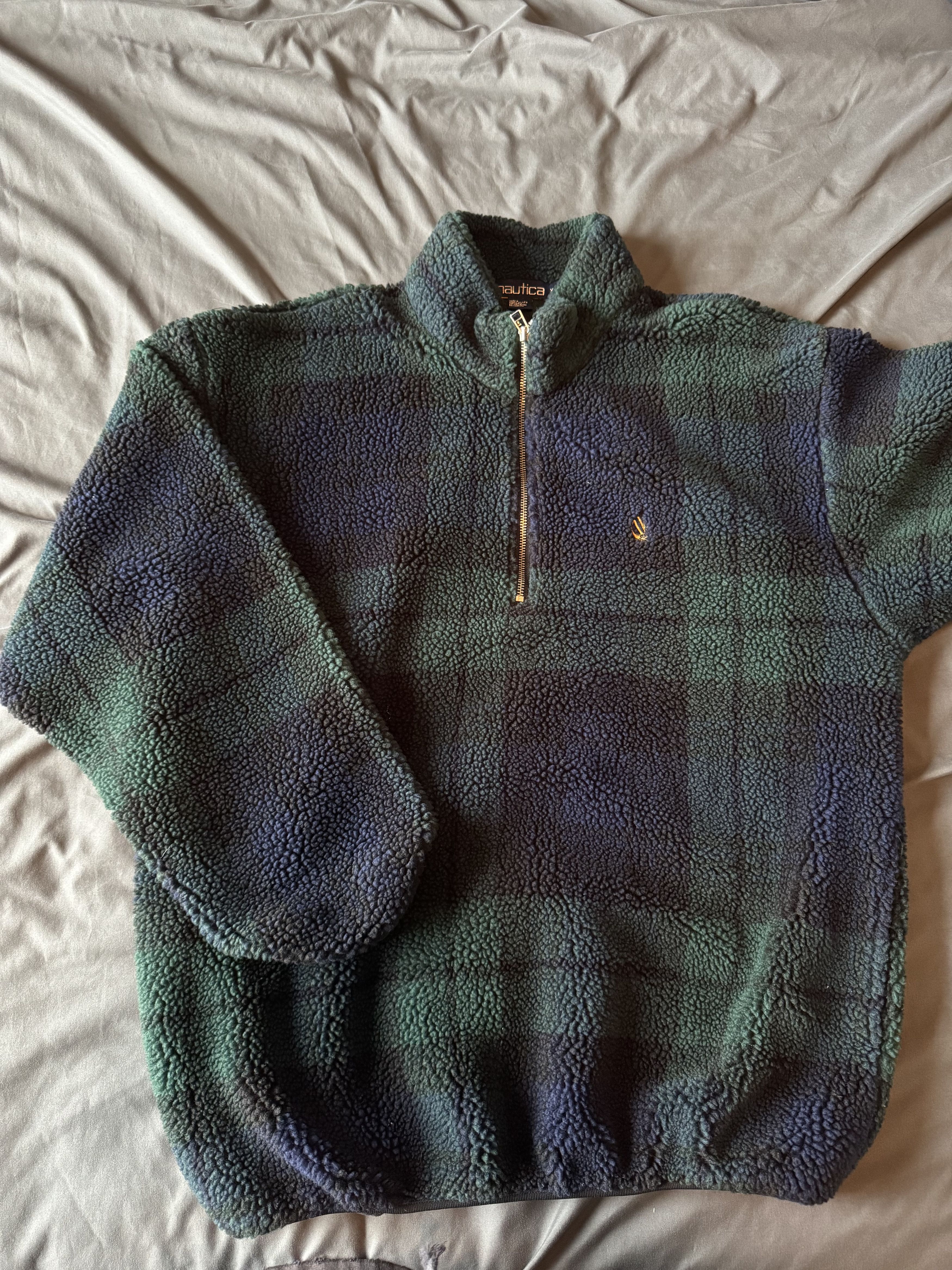 Nautica Nautica Fleece Bomber Jacket Size US XL / EU 56 / 4 - 1 Thumbnail