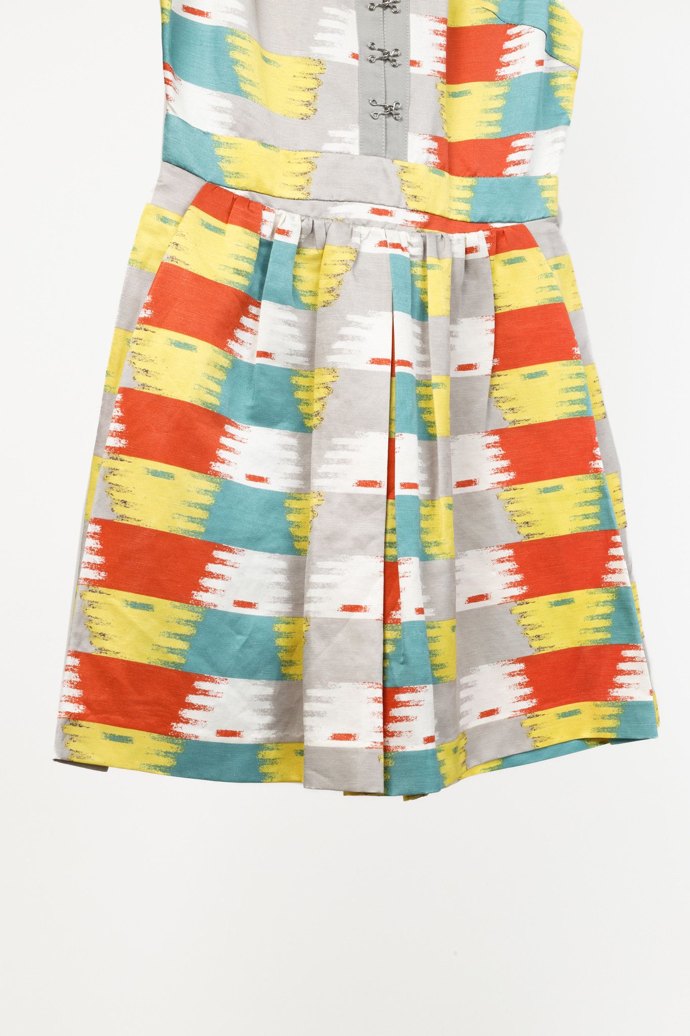 3.1 Phillip Lim 3.1 Phillip Lim Grey Ikat Print Pleated Playsuit Size S / US 4 / IT 40 - 7 Thumbnail