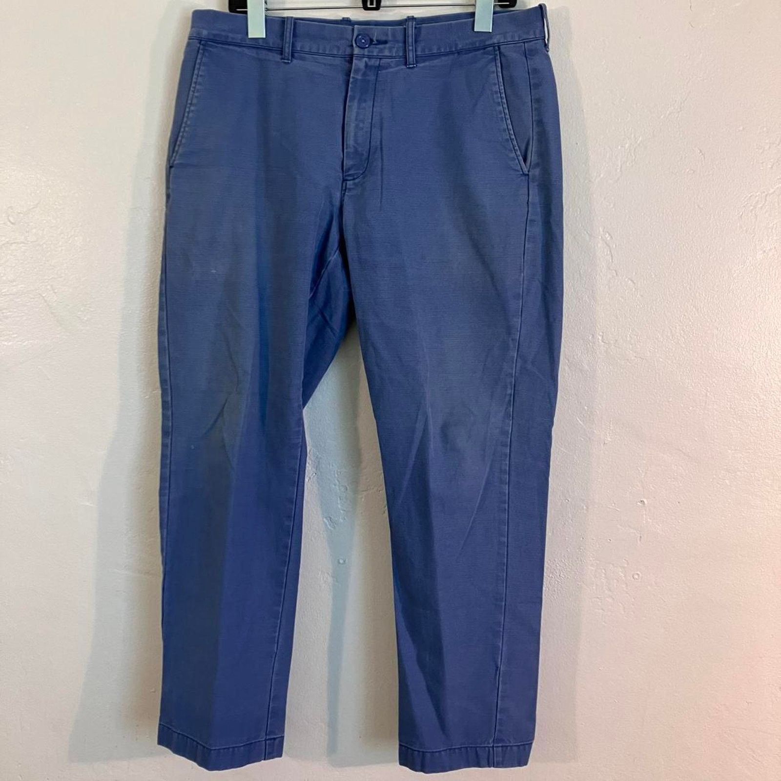 J.Crew J. Crew The Sutton Blue Straight Leg Faded Chino Pants Size US 34 / EU 50 - 1 Thumbnail