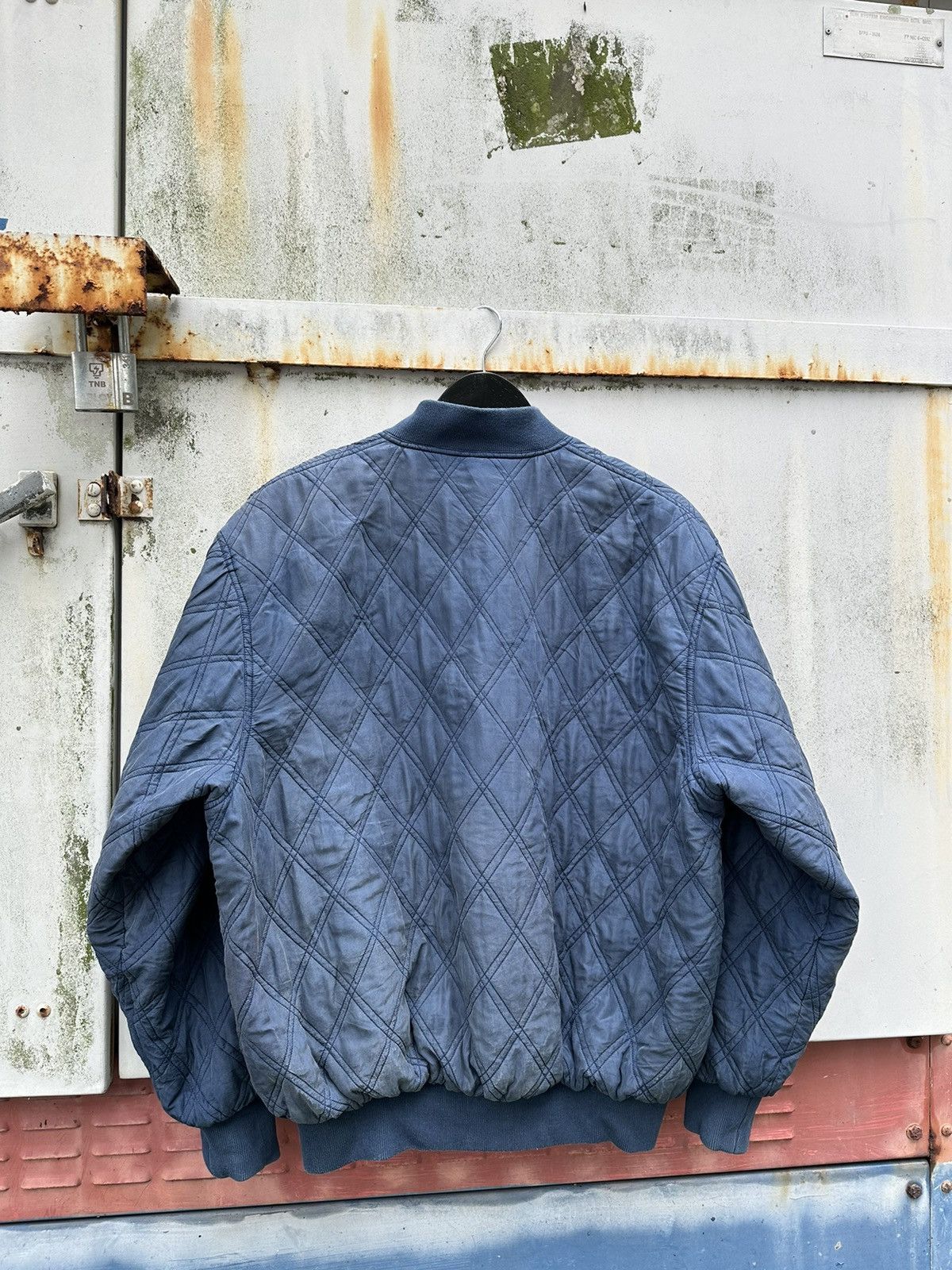 Vintage 👹Vintage Whitby Quilted Light Puffer Bomber Jacket Size US L / EU 52-54 / 3 - 8 Thumbnail