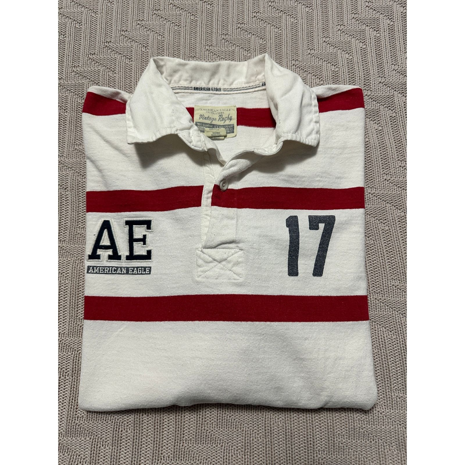 American Eagle Outfitters American Eagle red striped rugby shirt size S Size US S / EU 44-46 / 1 - 1 Thumbnail