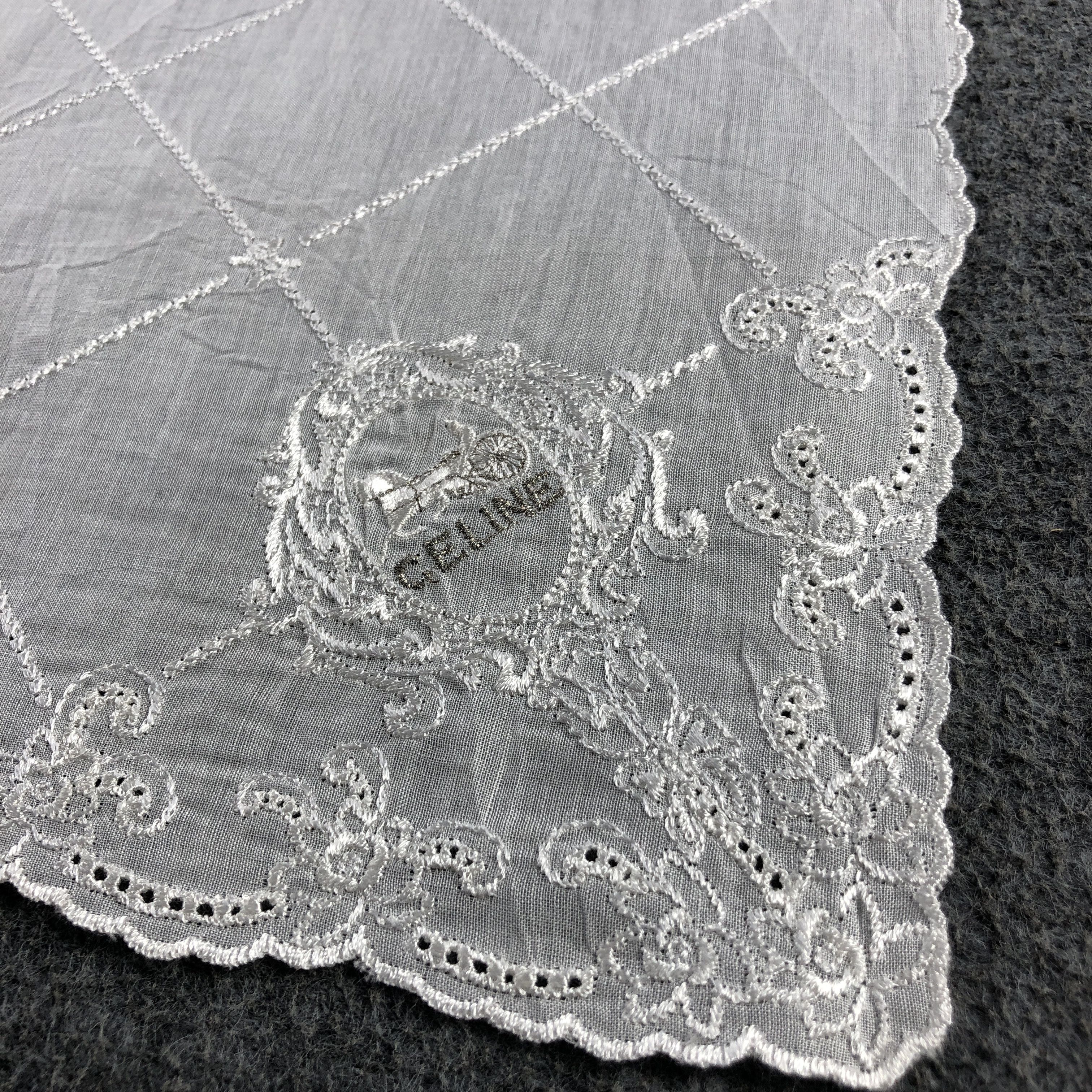 Japanese Brand Celine Handkerchief Neckerchief Bandana H2794 Size ONE SIZE - 5 Thumbnail
