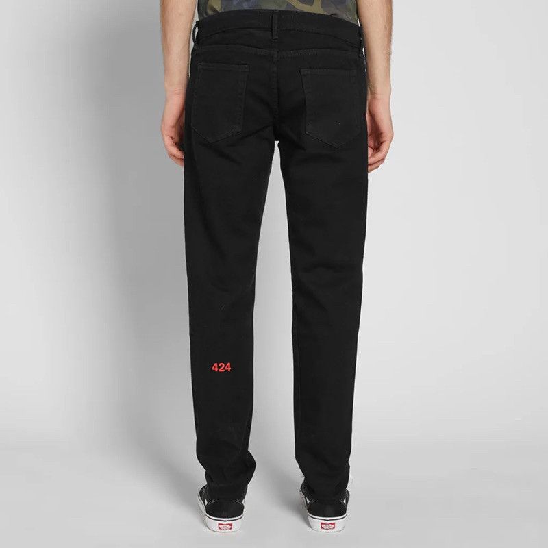 424 424 Black Denim Pants Size US 38 / EU 54 - 2 Thumbnail