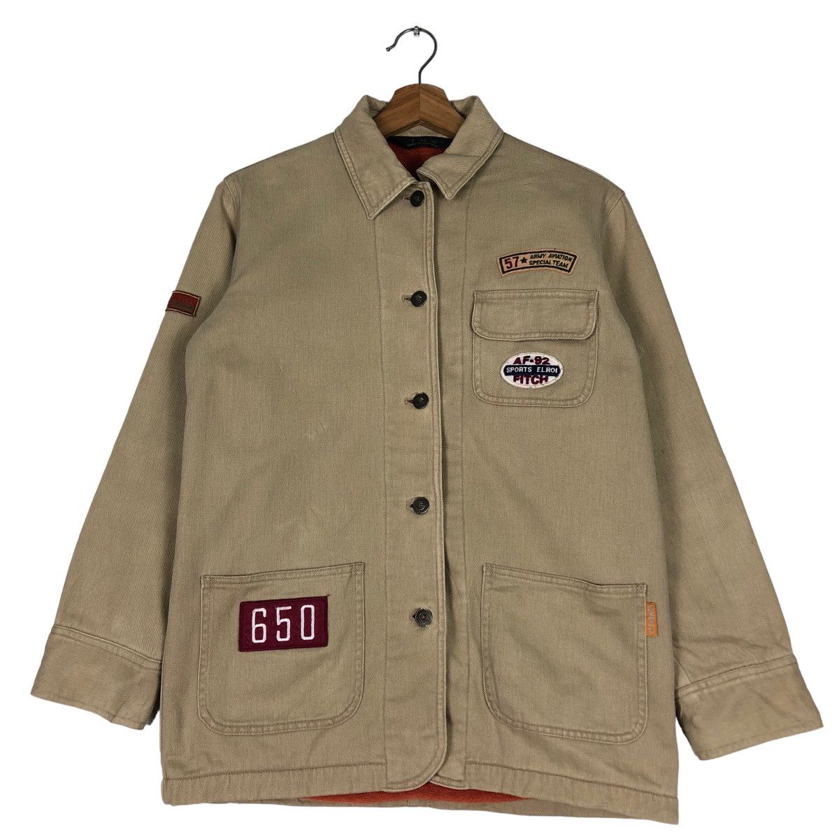 Hysteric Glamour 🔥Vtg Work Shirt Jacket Patches Nombreux Japan Made Size US M / EU 48-50 / 2 - 1 Thumbnail