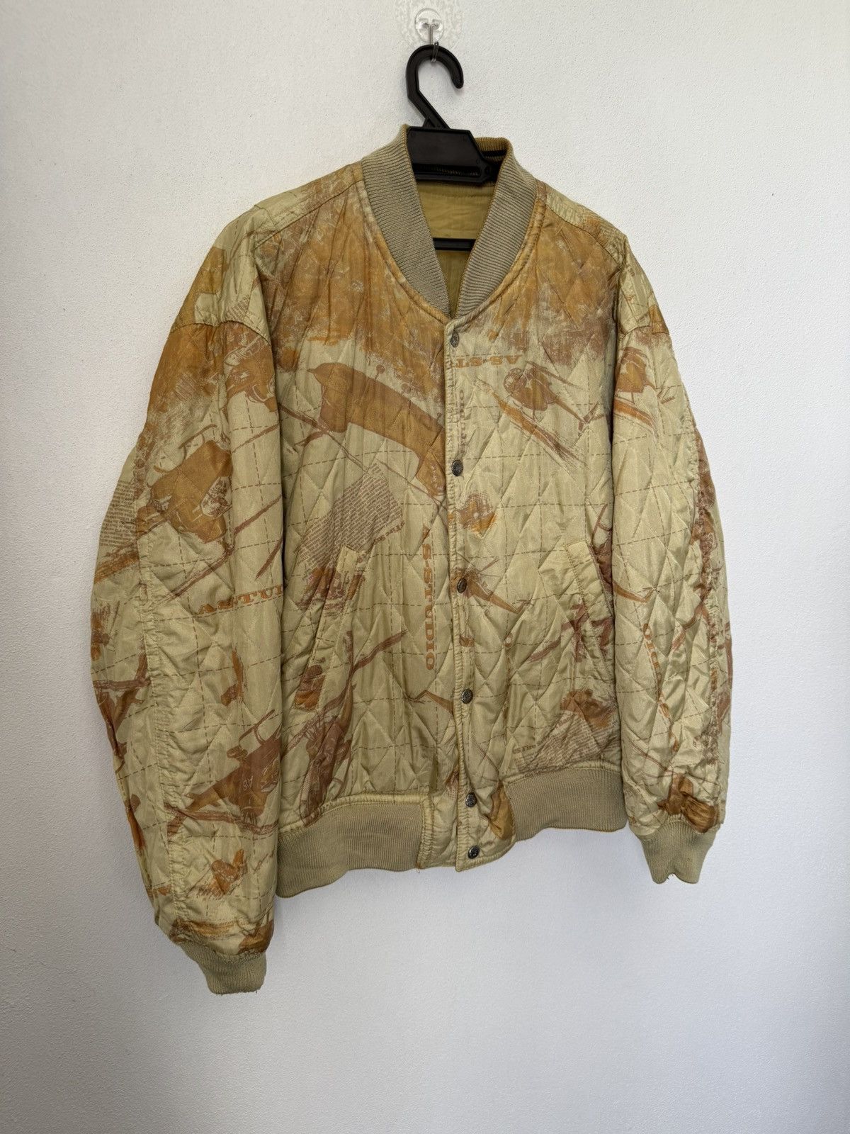 Japanese Brand AS-STUDIO 05 REVERSIBLE BOMBER JACKET MILITARY DESIGN RARE Size US M / EU 48-50 / 2 - 2 Thumbnail