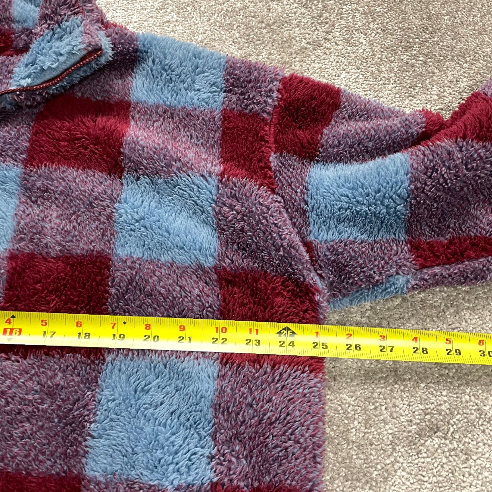 Eddie Bauer Eddie Bauer Jacket Womens XL Blue Red Plaid Fleece 1/4 Zip Soft Faux Fur Outdoor Size XL / US 12-14 / IT 48-50 - 7 Thumbnail