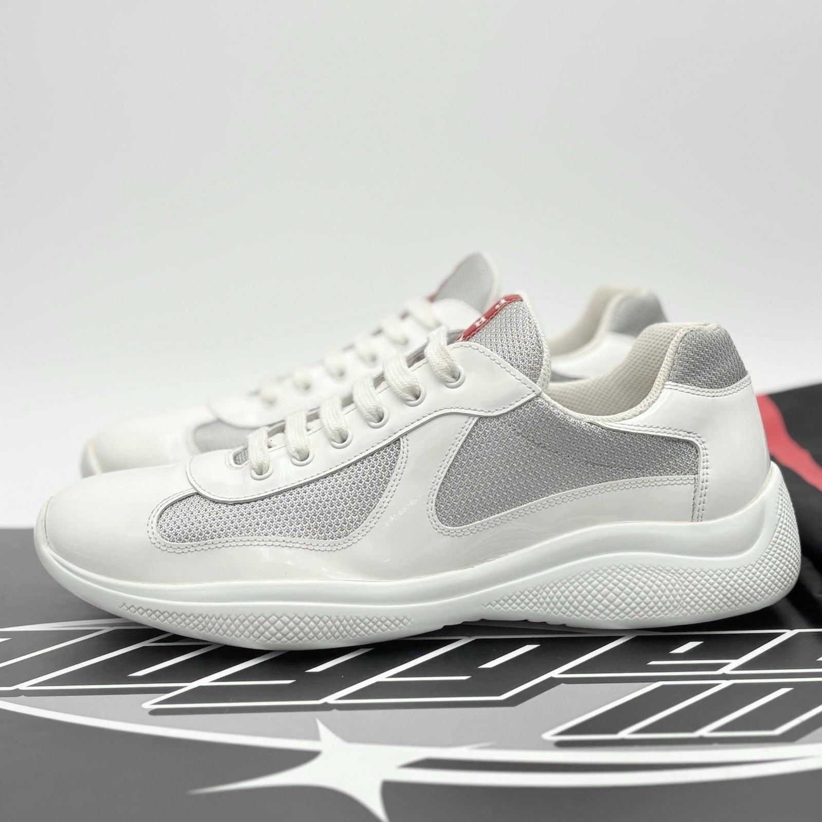 Prada Prada Americas Cup ' White Grey ' | GREAT CONDITION! Size US 10.5 / EU 43-44 - 1 Thumbnail