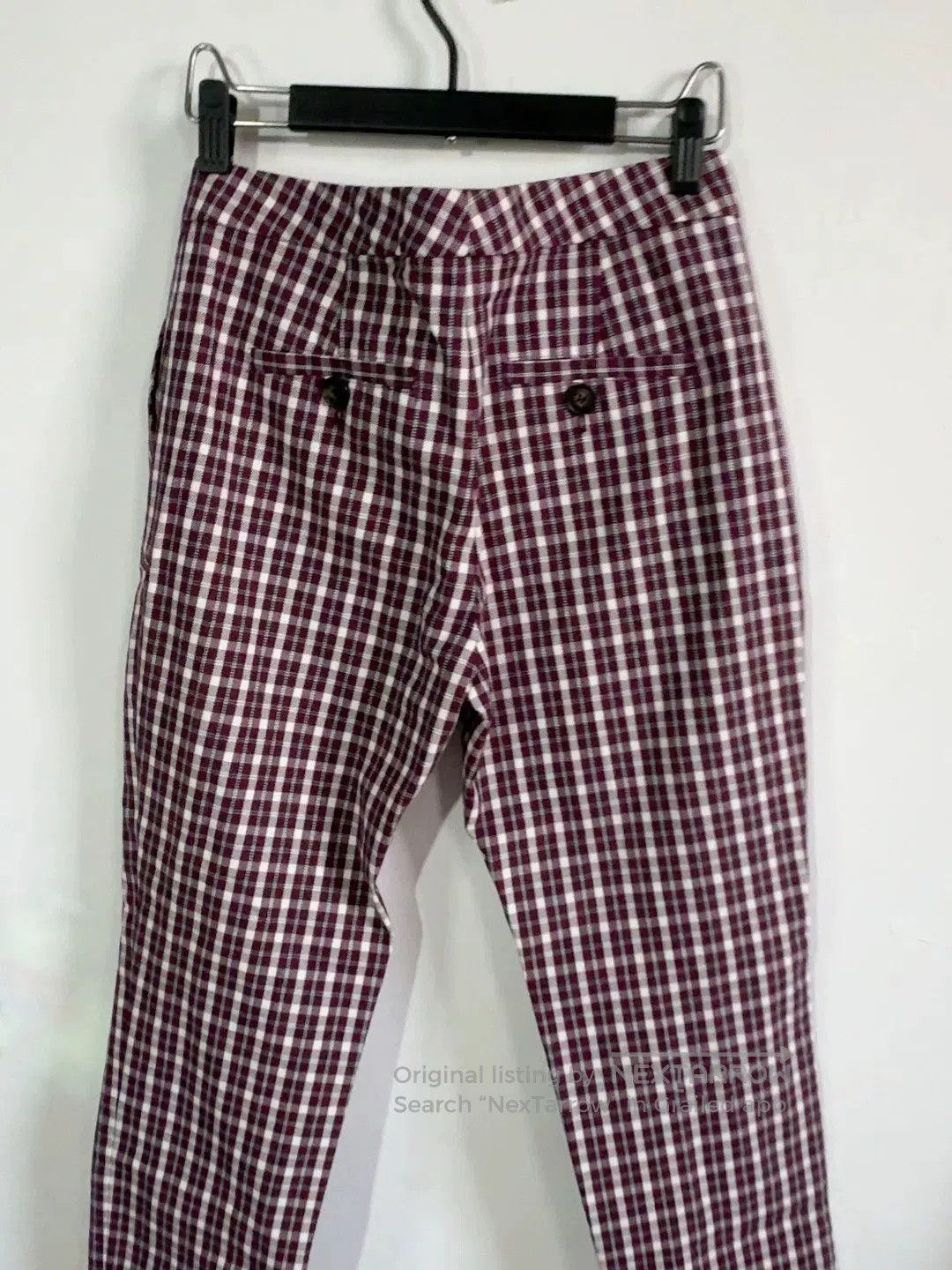 Burberry burberry women's plaid casual pants, us6. Size 28" / US 6 / IT 42 - 6 Thumbnail