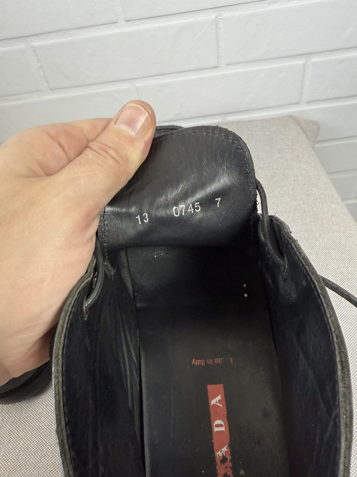 Prada PRADA Men's Boots Black Leather Size 7 Size US 7 / EU 40 - 10 Thumbnail