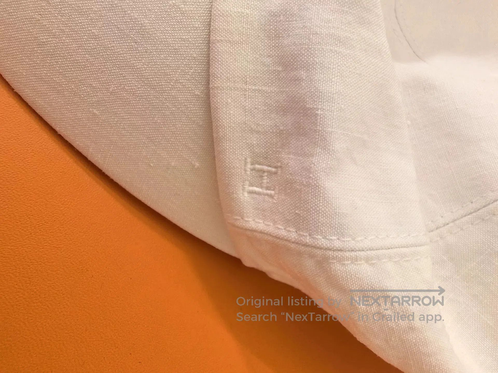 Hermes Hermes White Baseball Cap Size 6. Size ONE SIZE - 4 Thumbnail