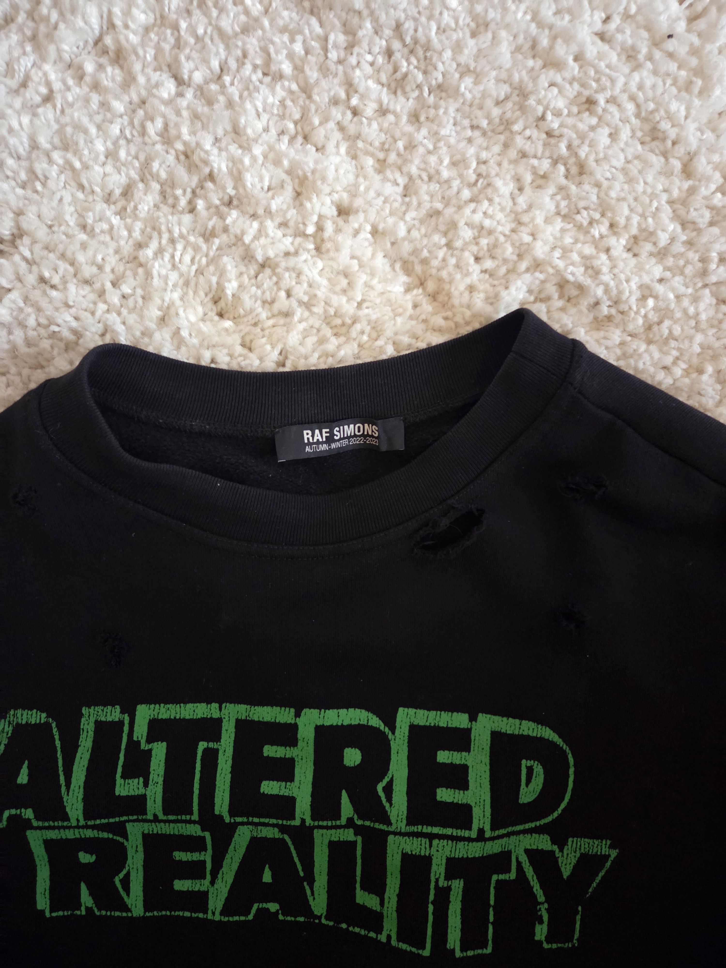 Raf Simons Raf Simons distressed "Altered Reality" Sweatshirt Size US XL / EU 56 / 4 - 3 Thumbnail