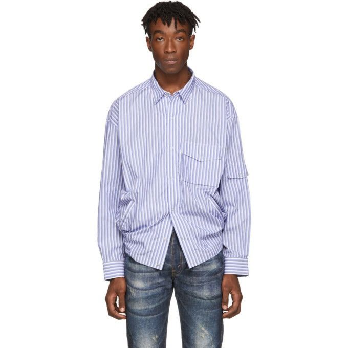 Martine Rose Striped Shock Cord Shirt Size US M / EU 48-50 / 2 - 2 Thumbnail