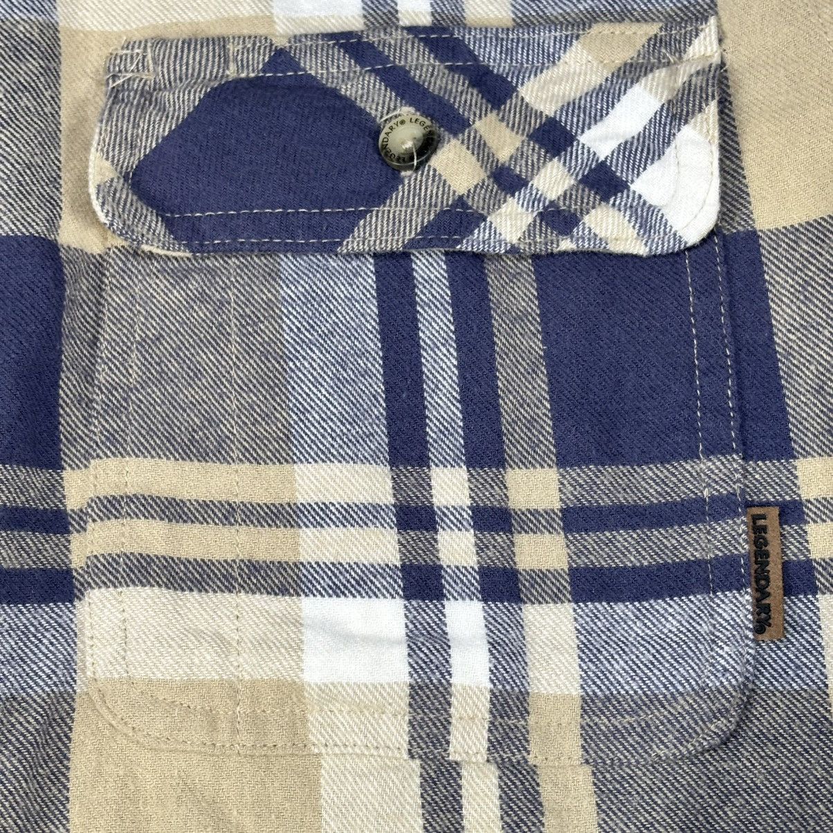 Other Legendary Whitetails Flannel Shirt Men Large Tall Blue Plaid Size US L / EU 52-54 / 3 - 4 Thumbnail