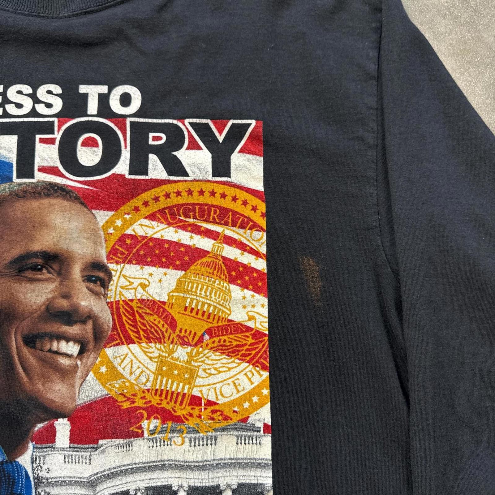 Other Obama 2013 "Witness To History" Black Long Sleeve T-Shirt Size US L / EU 52-54 / 3 - 4 Thumbnail