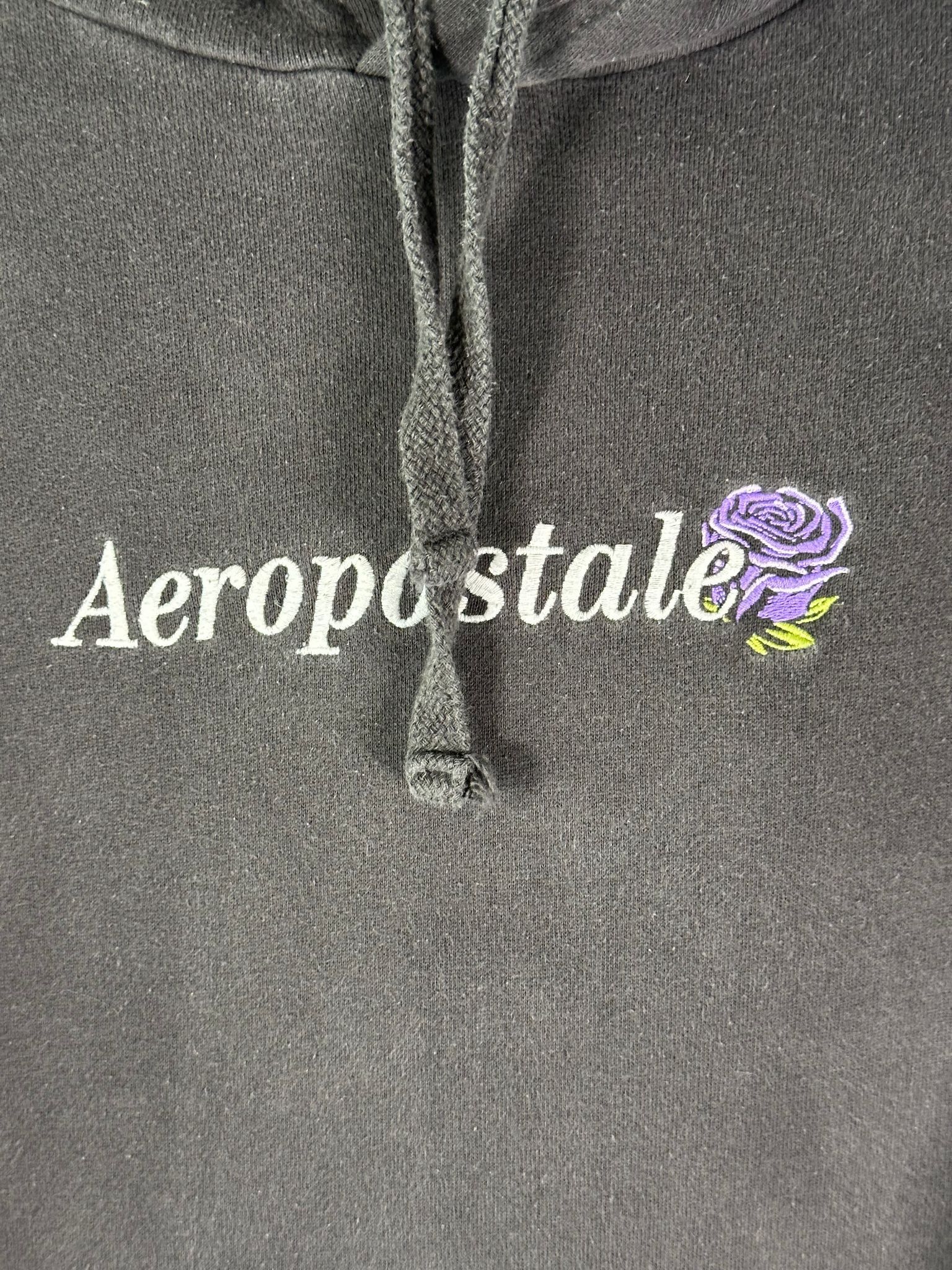 Aeropostale Aeropostale Hoodie Mens M Embroidered Purple Rose Logo Size US M / EU 48-50 / 2 - 2 Thumbnail