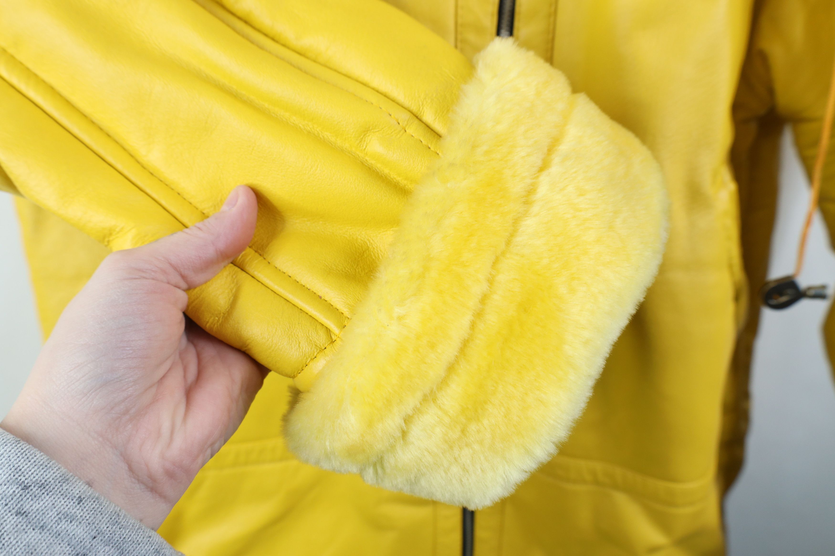 Vintage Vintage 90s Streetwear Sherpa Leather B3 Hooded Parka Jacket Size XL / US 12-14 / IT 48-50 - 8 Thumbnail