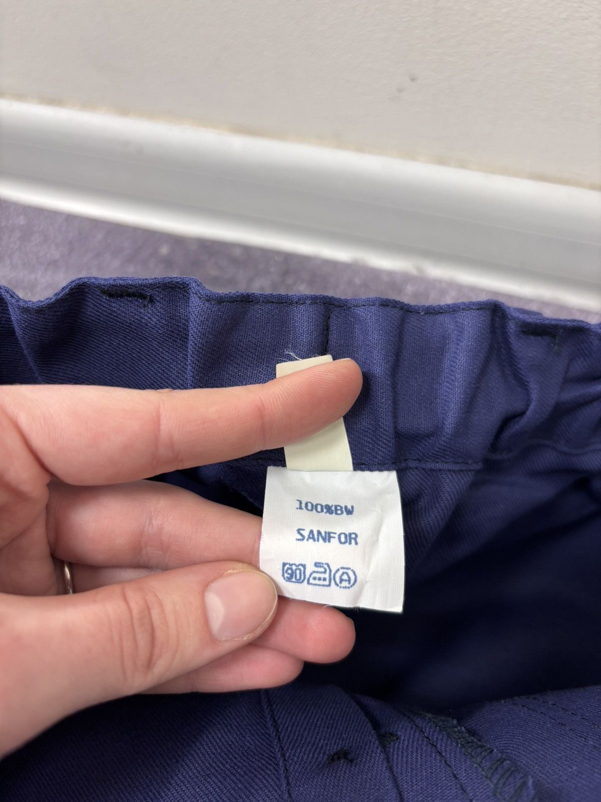 Other Vintage Sanfor French Workwear Pants 60s Utility Hydron Blue Size US 38 / EU 54 - 10 Thumbnail