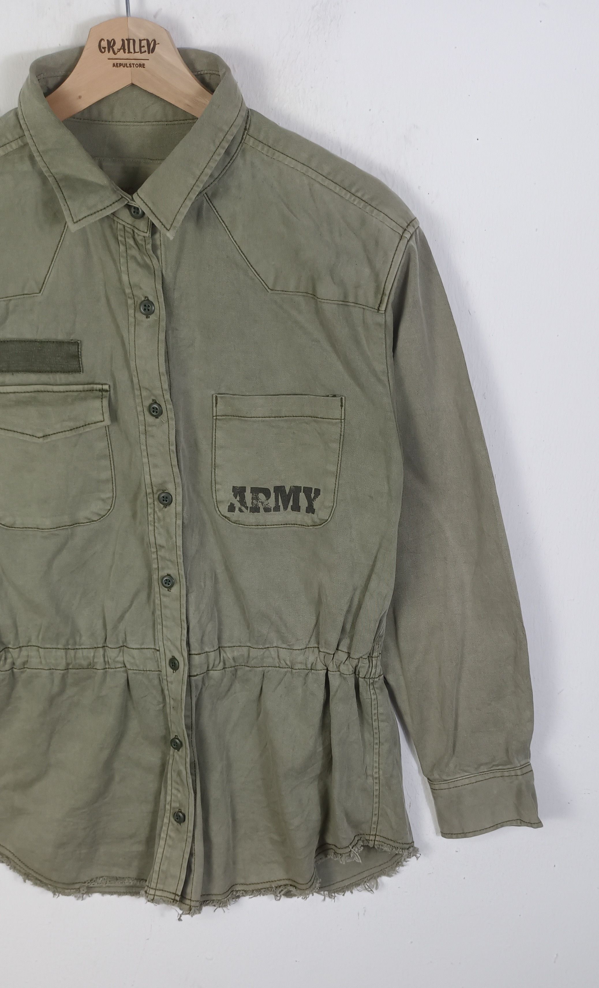 Nicole Club Nicole Club 179/WG ARMY Military Utility Jacket Size M / US 6-8 / IT 42-44 - 5 Thumbnail