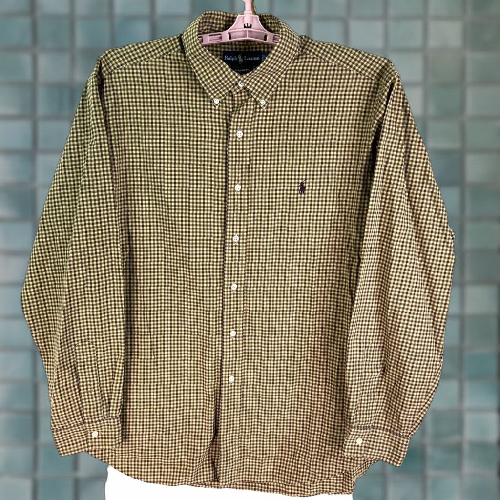 Ralph Lauren Ralph Lauren Classic Fit Checked Button Down Shirt Mens XL Brown Purple Size US XL / EU 56 / 4 - 1 Thumbnail