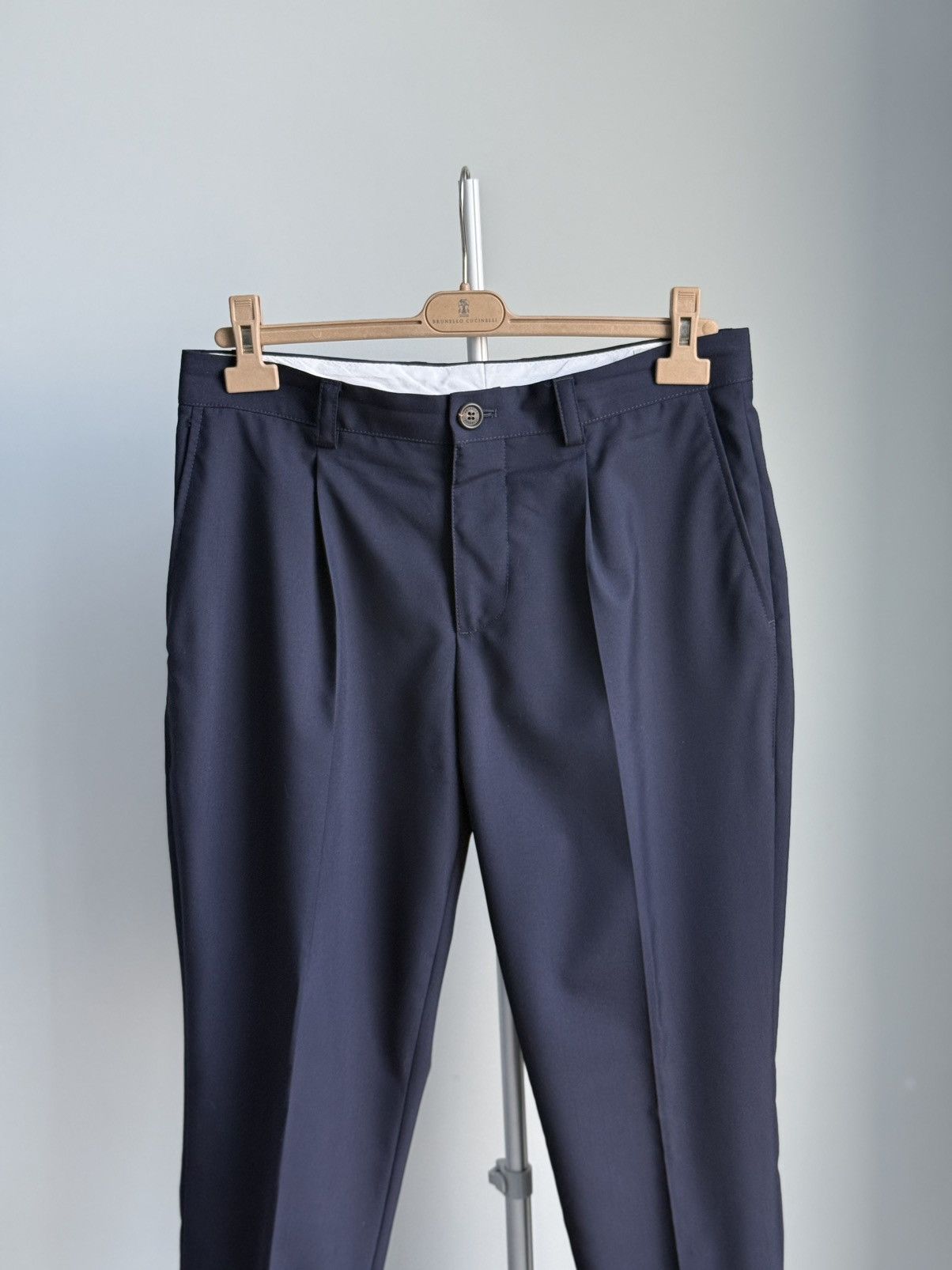 Brunello Cucinelli Brunello Cucinelli Wool Pleated Trousers Traditional Fit Size US 32 / EU 48 - 4 Thumbnail