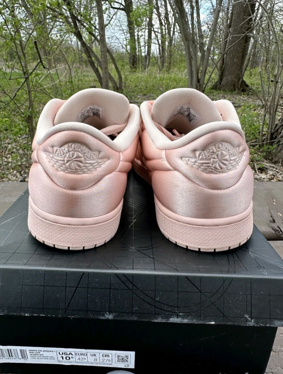 Jordan Brand Air Jordan Retro 1 Low Method Of Make Satin Guava Ice Wmns Size US 10.5 / IT 40.5 - 6 Thumbnail