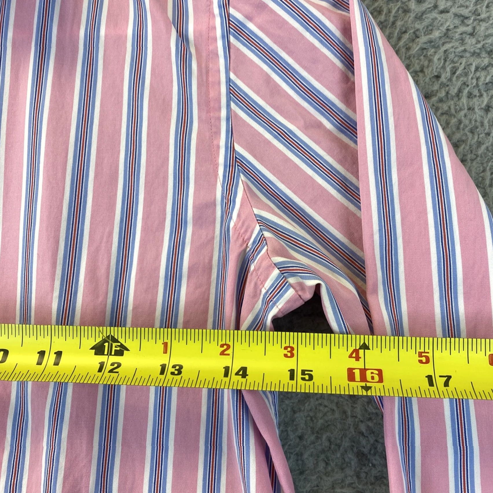 Ralph Lauren Ralph Lauren Pink Striped Button-Down Dress Shirt LS Women Slim Fit / 62-28 S Petite Women Mens? Size XXS / US 00 / IT 34 - 5 Thumbnail