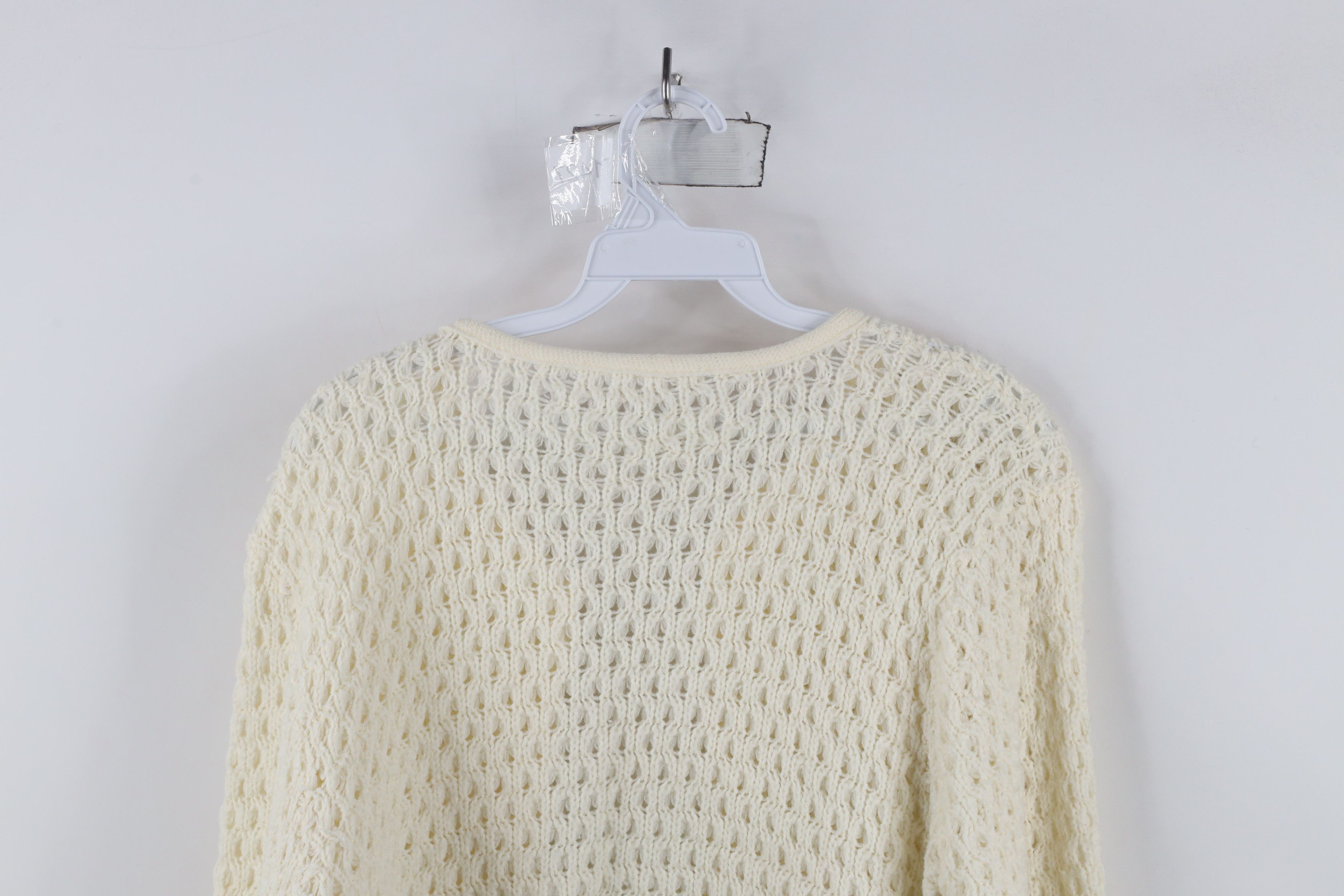Vintage Vintage 60s 70s Streetwear Knit Open Front Cardigan Sweater Size M / US 6-8 / IT 42-44 - 10 Thumbnail