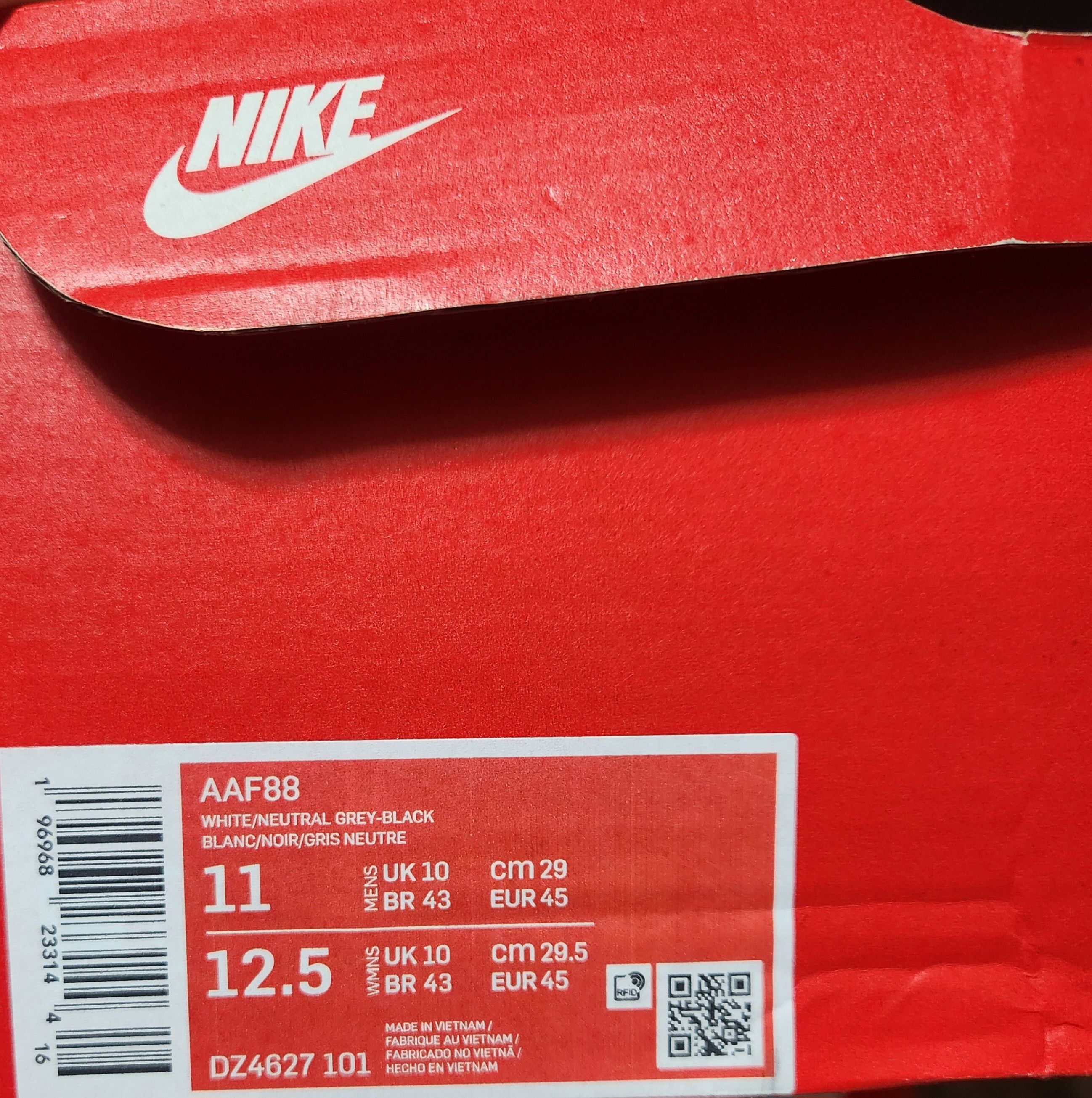 Nike Size 11 - Nike Air Alpha Force 88 White Black Tech Grey Size US 11 / EU 44 - 8 Thumbnail
