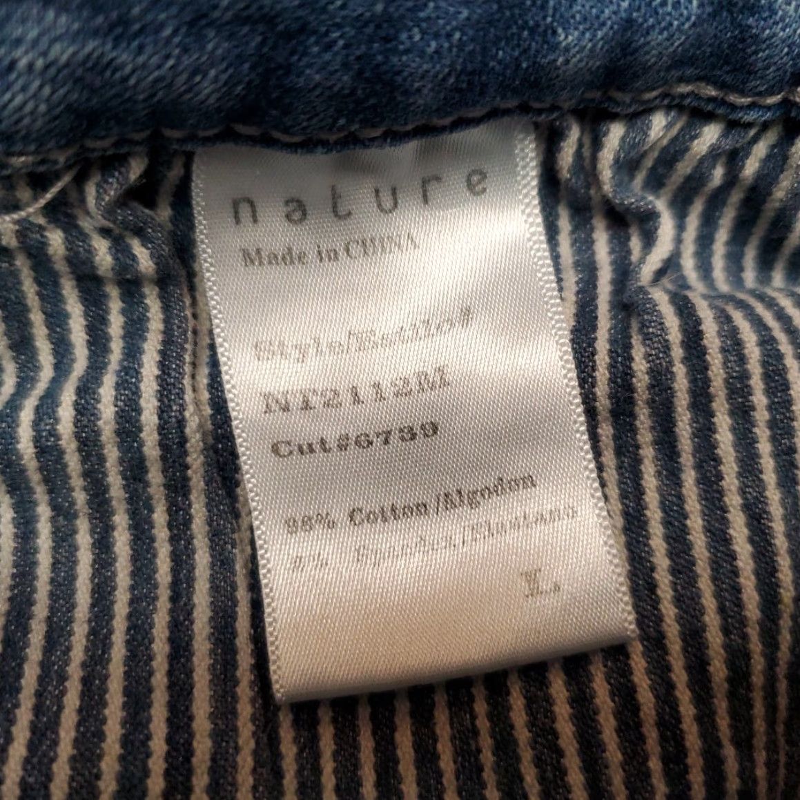 Denime VINTAGE Nature Denim Shorts Women L Blue Estilo Booty Biker Y2K Micro Mini Grunge Size 36" / US 14 / IT 50 - 3 Thumbnail