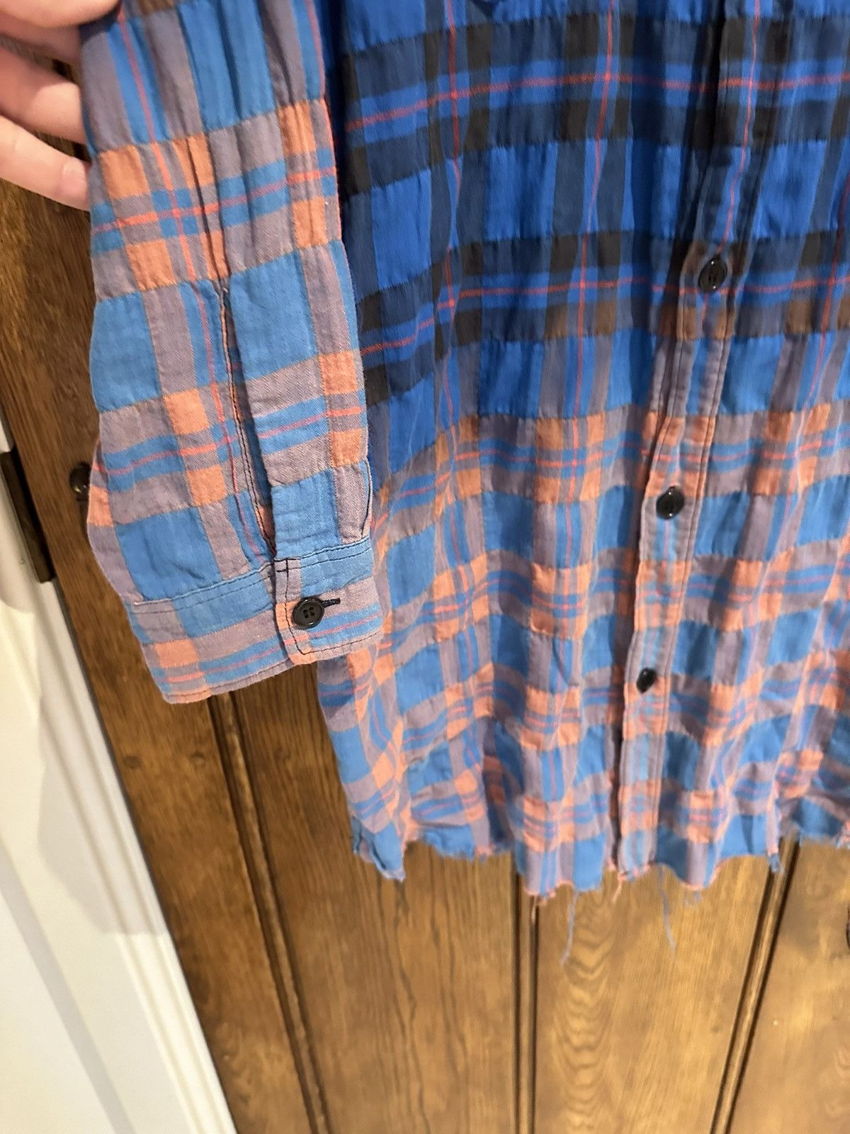 Saint Laurent Paris SS16 Saint Laurent‘ surf sound’ raw hem bleached flannel Size US L / EU 52-54 / 3 - 15 Thumbnail