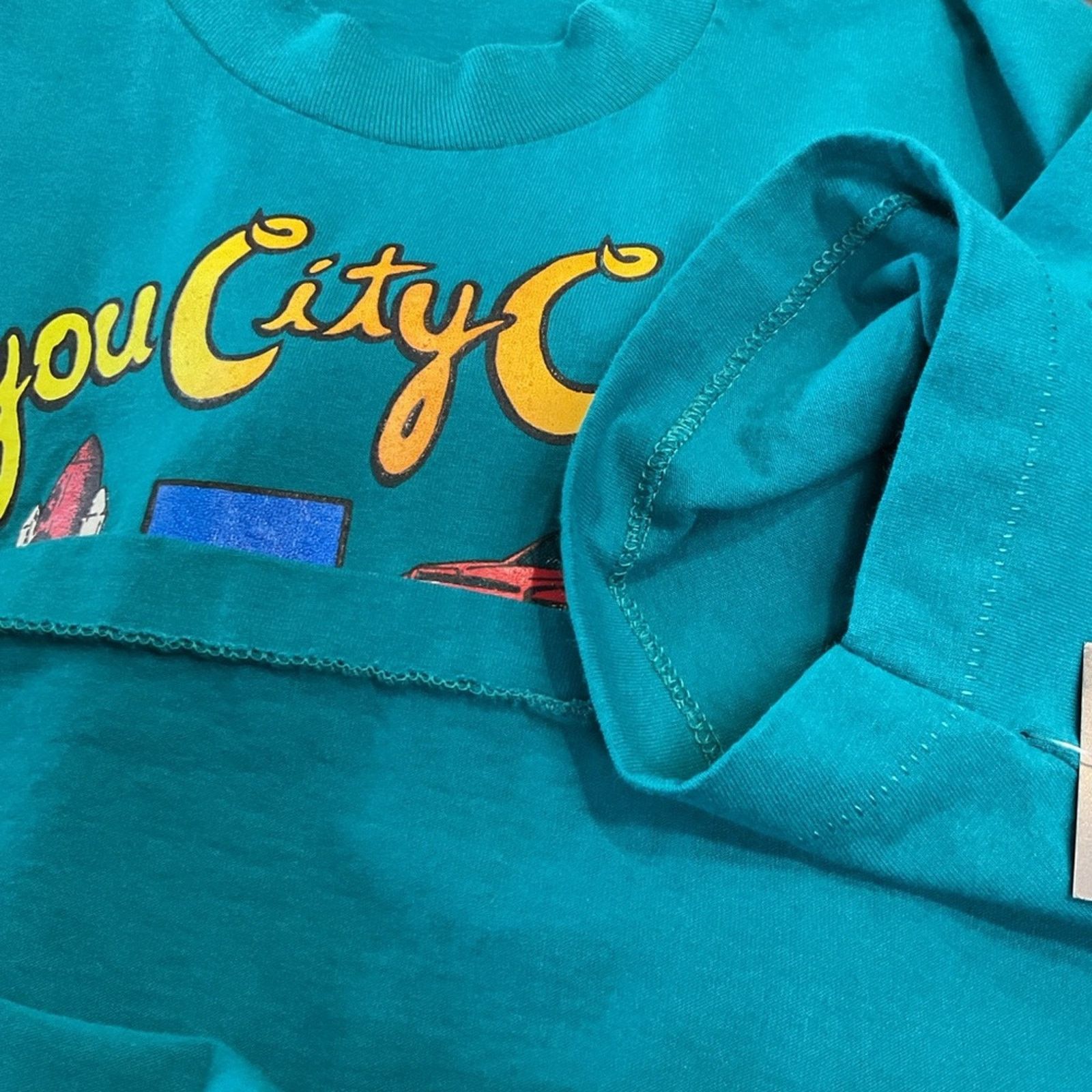 Fruit Of The Loom Vintage 90s Bayou City Cruisers T-Shirt Size US XL / EU 56 / 4 - 6 Thumbnail