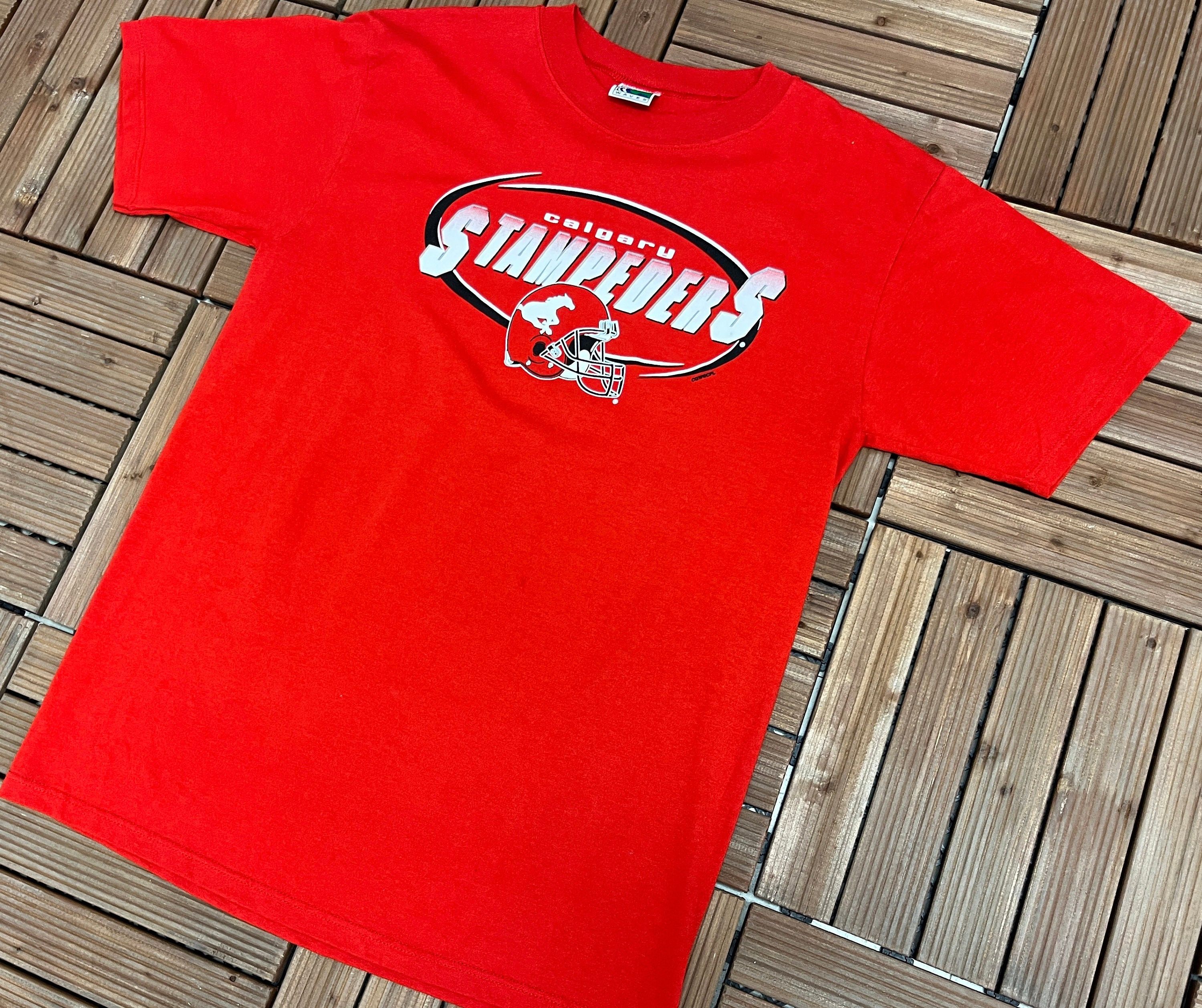 Vintage Calgary Stampeders Vintage Red T-Shrit Tee Size US M / EU 48-50 / 2 - 3 Thumbnail