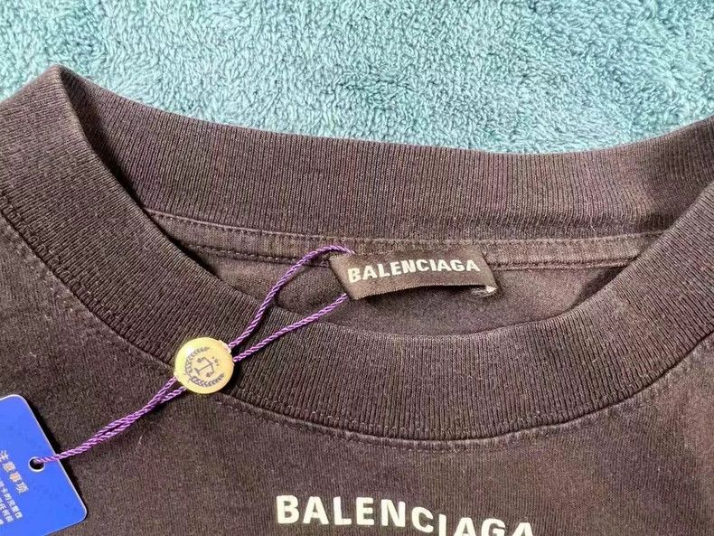 Balenciaga Balenciaga Grain Short Sleeve Black Size US XXS / EU 40 - 3 Thumbnail