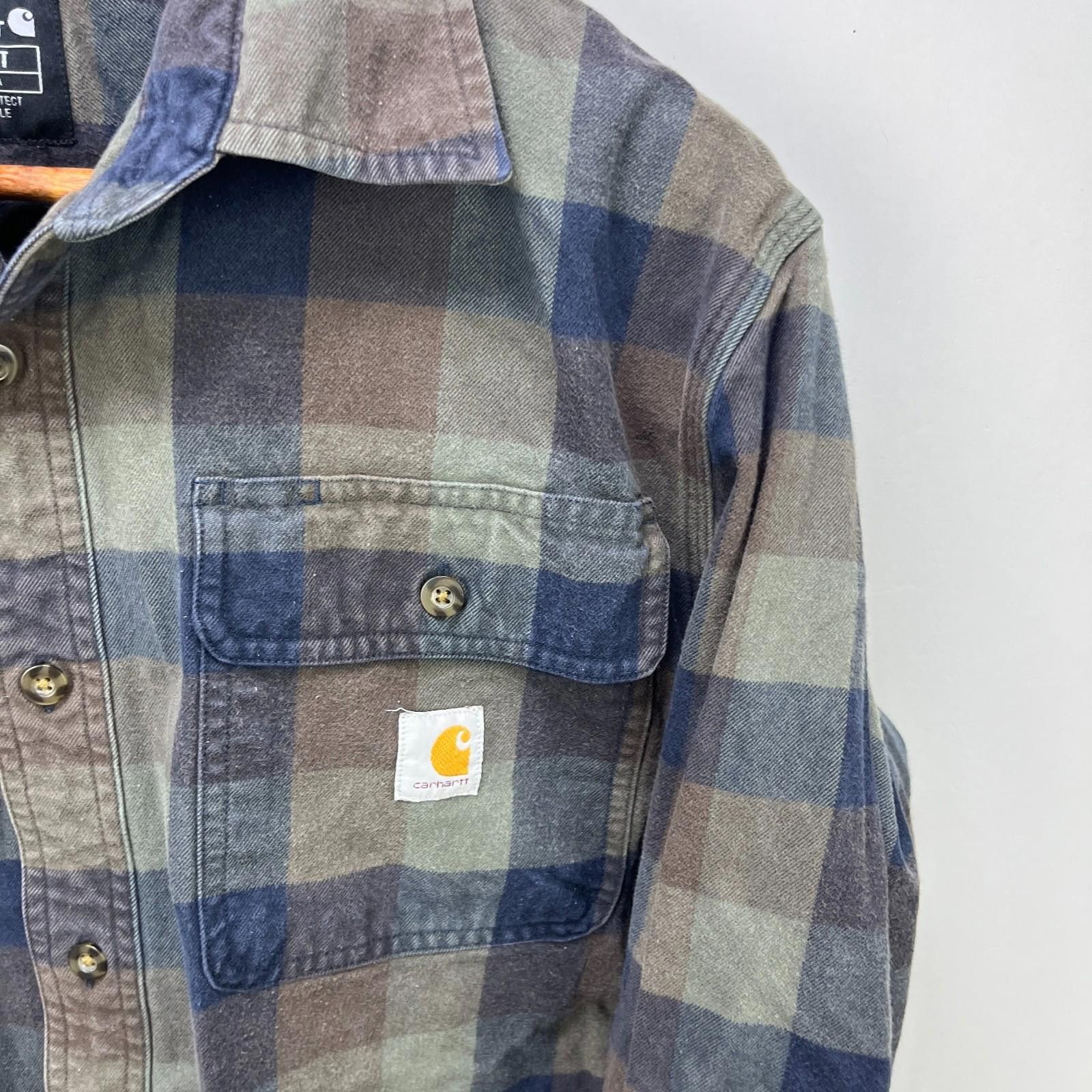 Carhartt Carhartt Plaid Button-Up Long Sleeve Shirt Medium Loose Fit Size US M / EU 48-50 / 2 - 3 Thumbnail