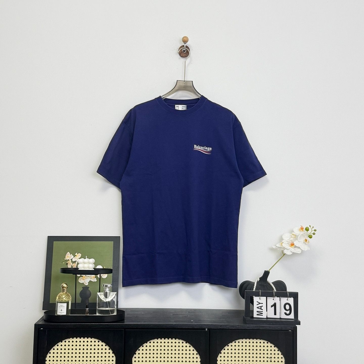 Balenciaga Balenciaga Wave Logo T-Shirt Size M Size US M / EU 48-50 / 2 - 1 Thumbnail