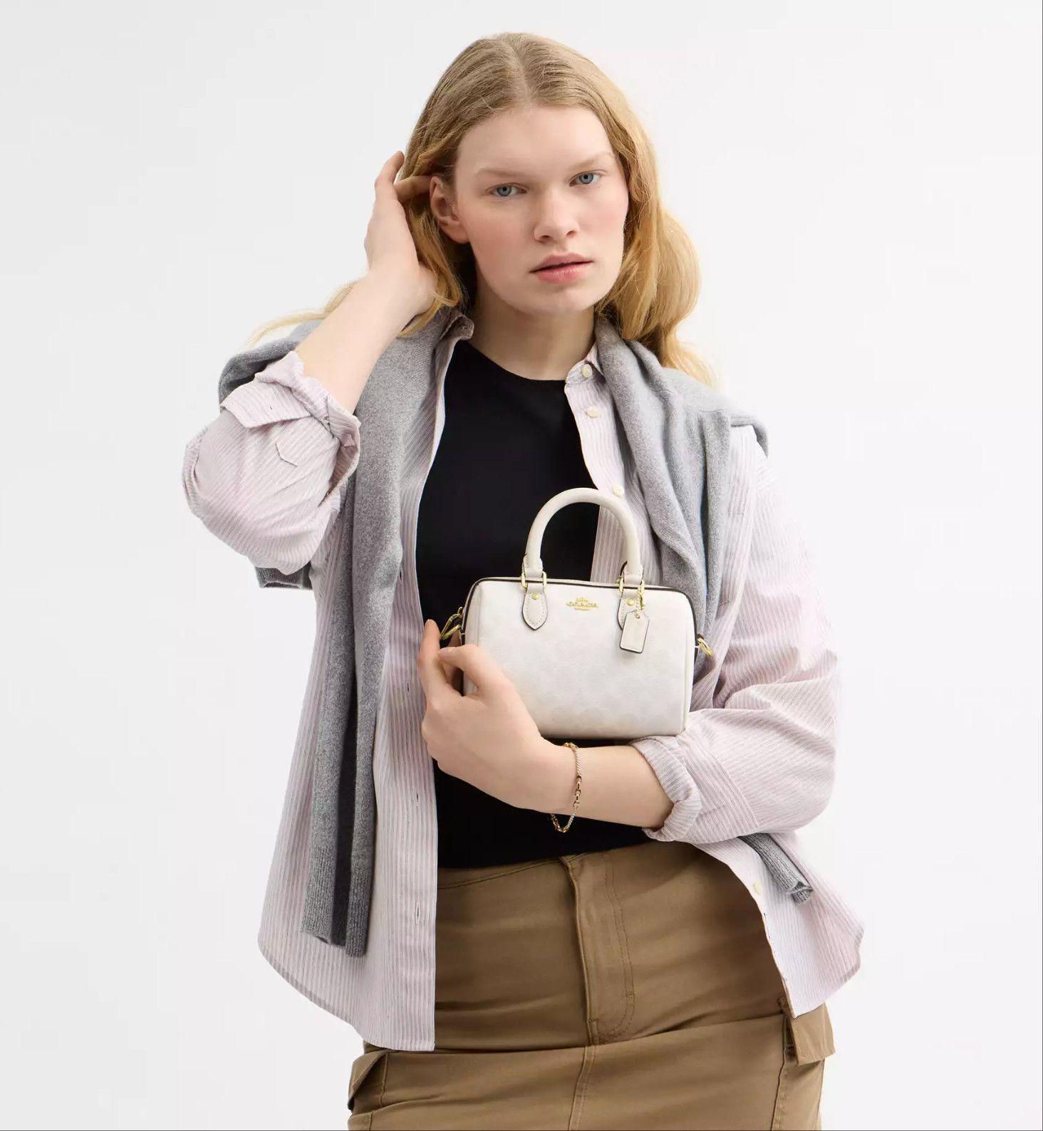 Coach Mini Rowan Crossbody Bag In Signature Canvas CW329 Size ONE SIZE - 8 Thumbnail
