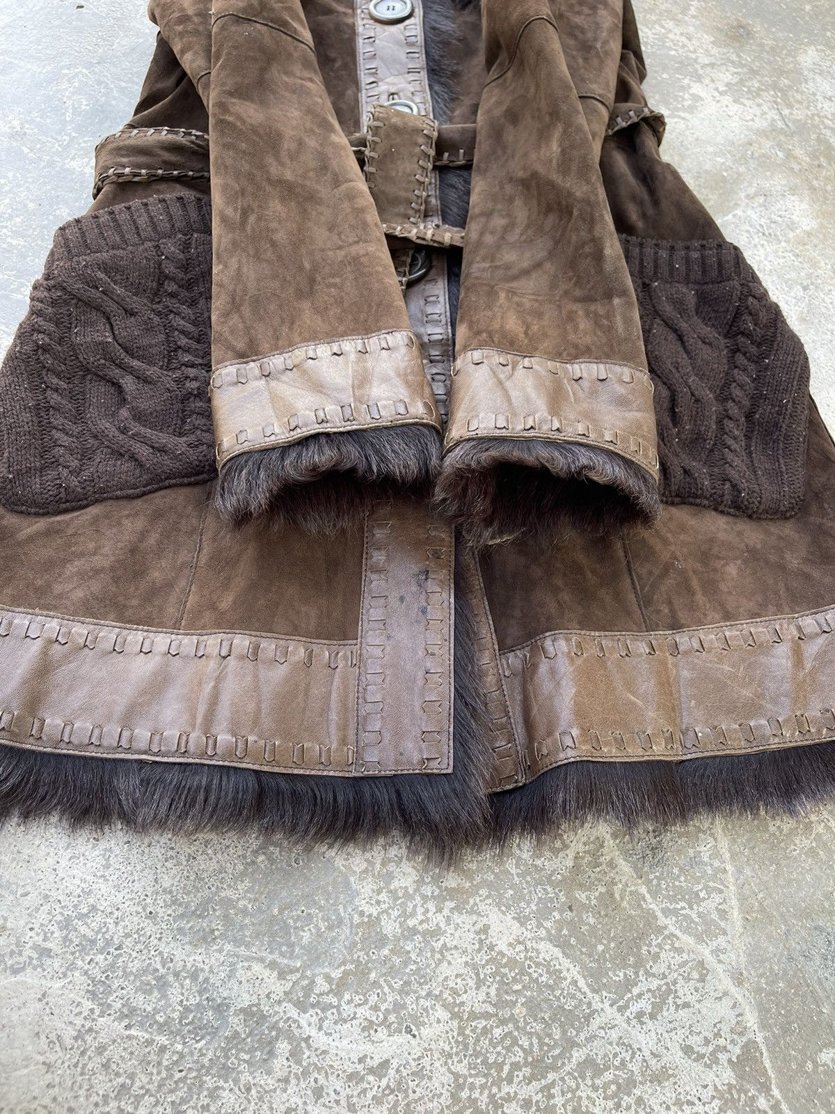 Burberry 🔥BURBERRY BLUE LABEL FAUX FUR LINING SHEEPSKIN LEATHER COAT Size S / US 4 / IT 40 - 16 Thumbnail
