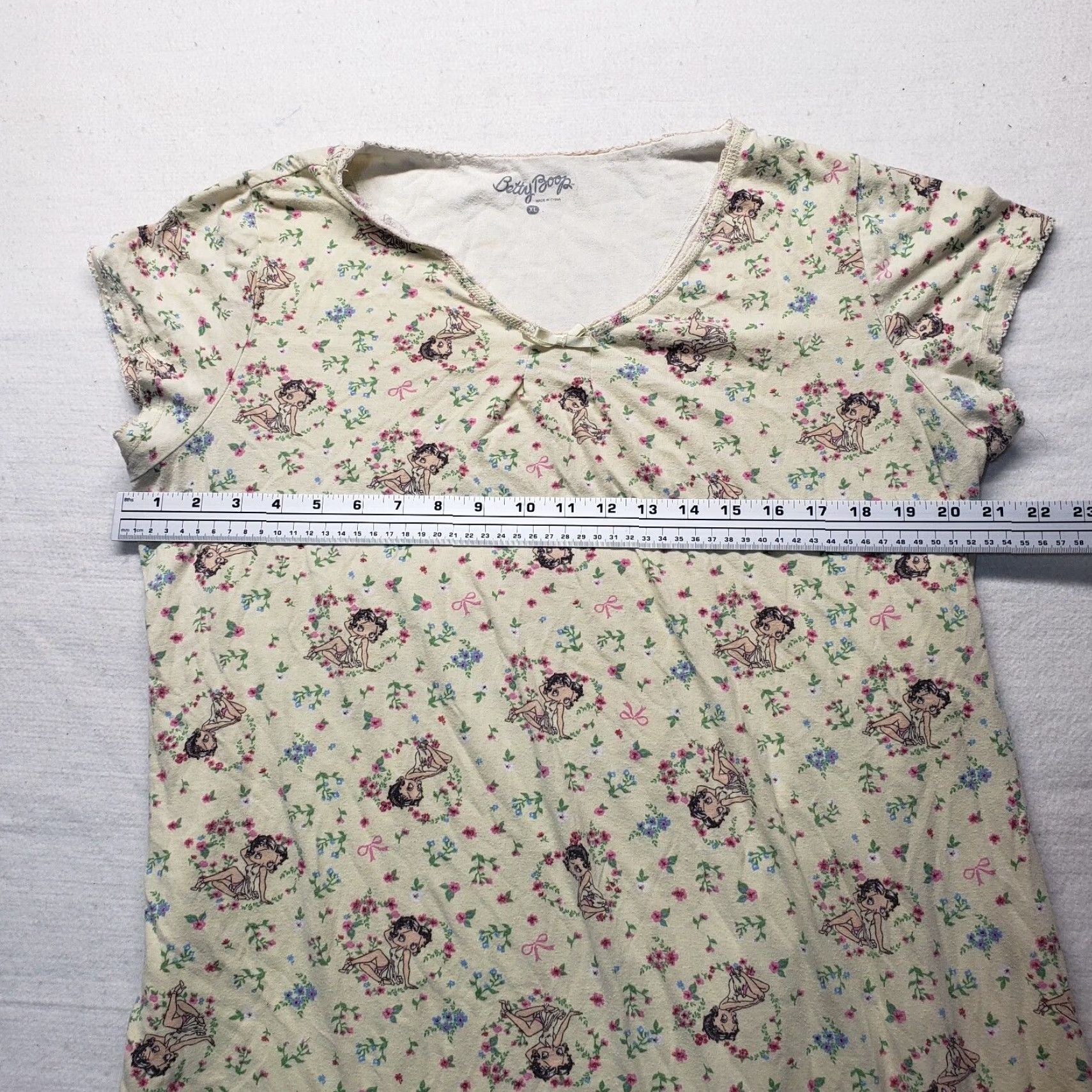Vintage VINTAGE Betty Boop Yellow All Over Print Shirt 90s Men's XL Size XL / US 12-14 / IT 48-50 - 4 Thumbnail