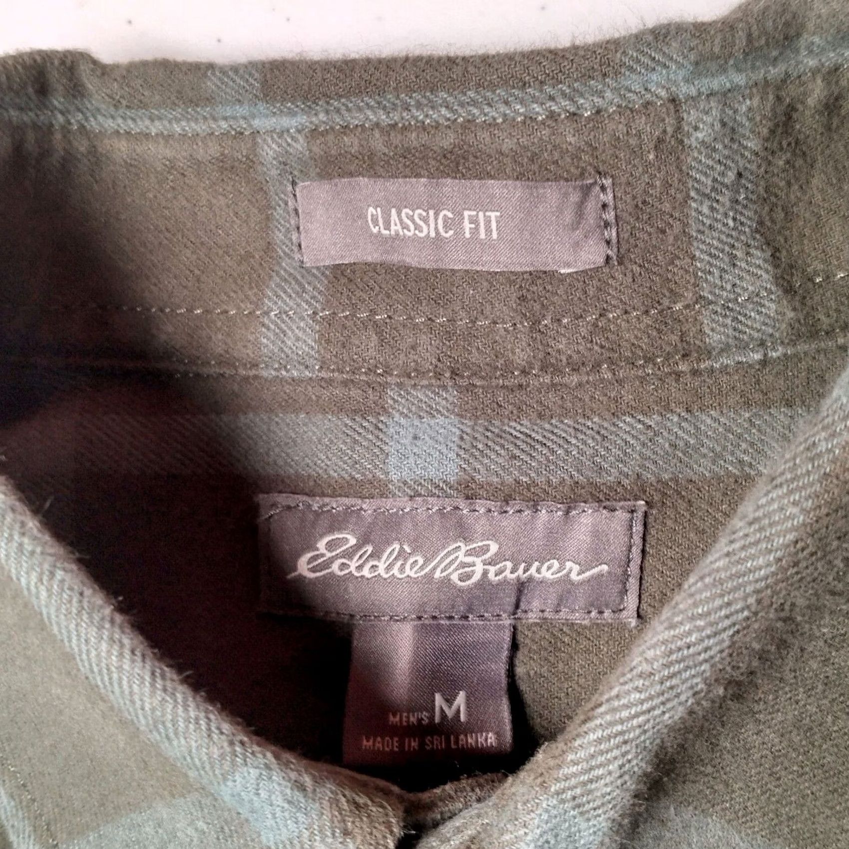 Eddie Bauer Eddie Bauer Flannel Shirt M Classic Fit Green Plaid Cotton Button-Down Workwear Shirt Men Size US M / EU 48-50 / 2 - 4 Thumbnail