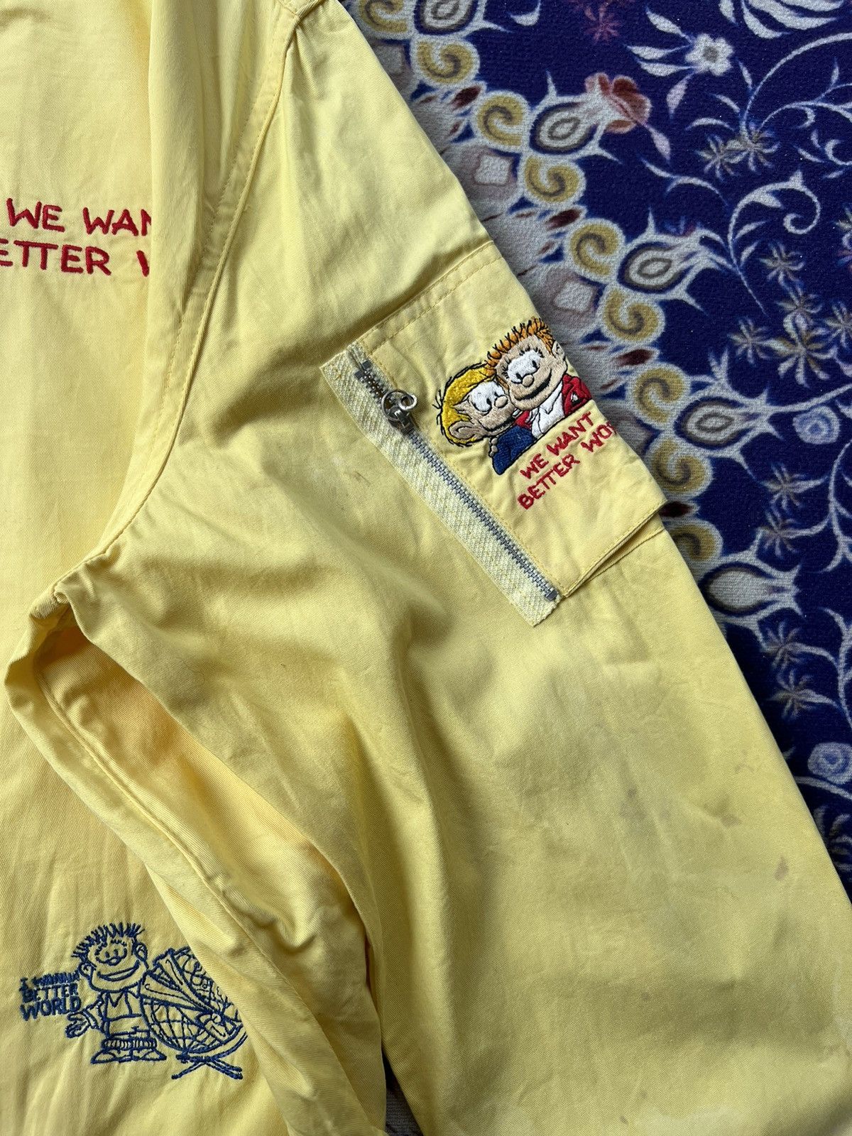 Jean Charles De Castelbajac Rare 80s Jean Charles De Castelbajac Vintage Bomber Jacket Size US L / EU 52-54 / 3 - 14 Thumbnail