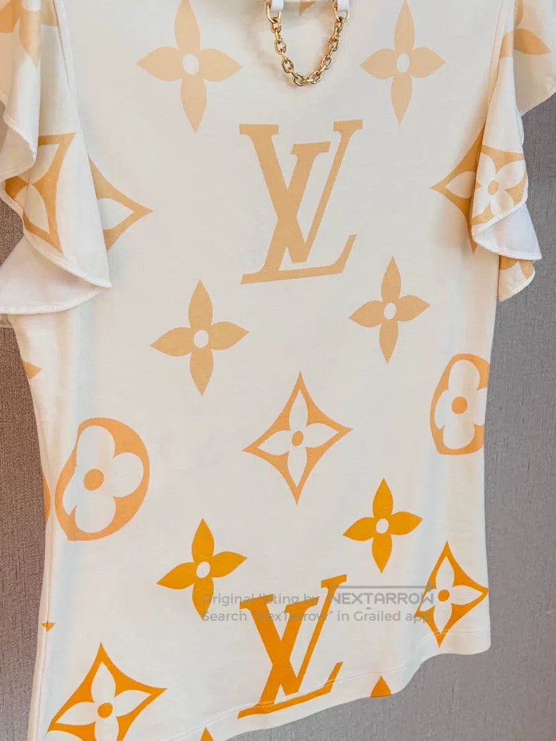 Louis Vuitton Louis Vuitton Gradient Color Light Yellow Lotus Leaf Sleev Size XS / US 0-2 / IT 36-38 - 3 Thumbnail