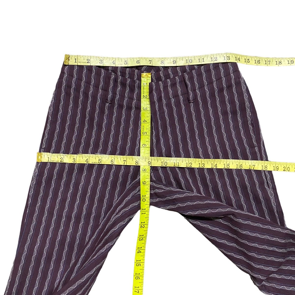 CABANE de ZUCCa Maiden Voyage Zucca Double Waist Wide Leg Trouser Size 27" / US 4 / IT 40 - 16 Thumbnail