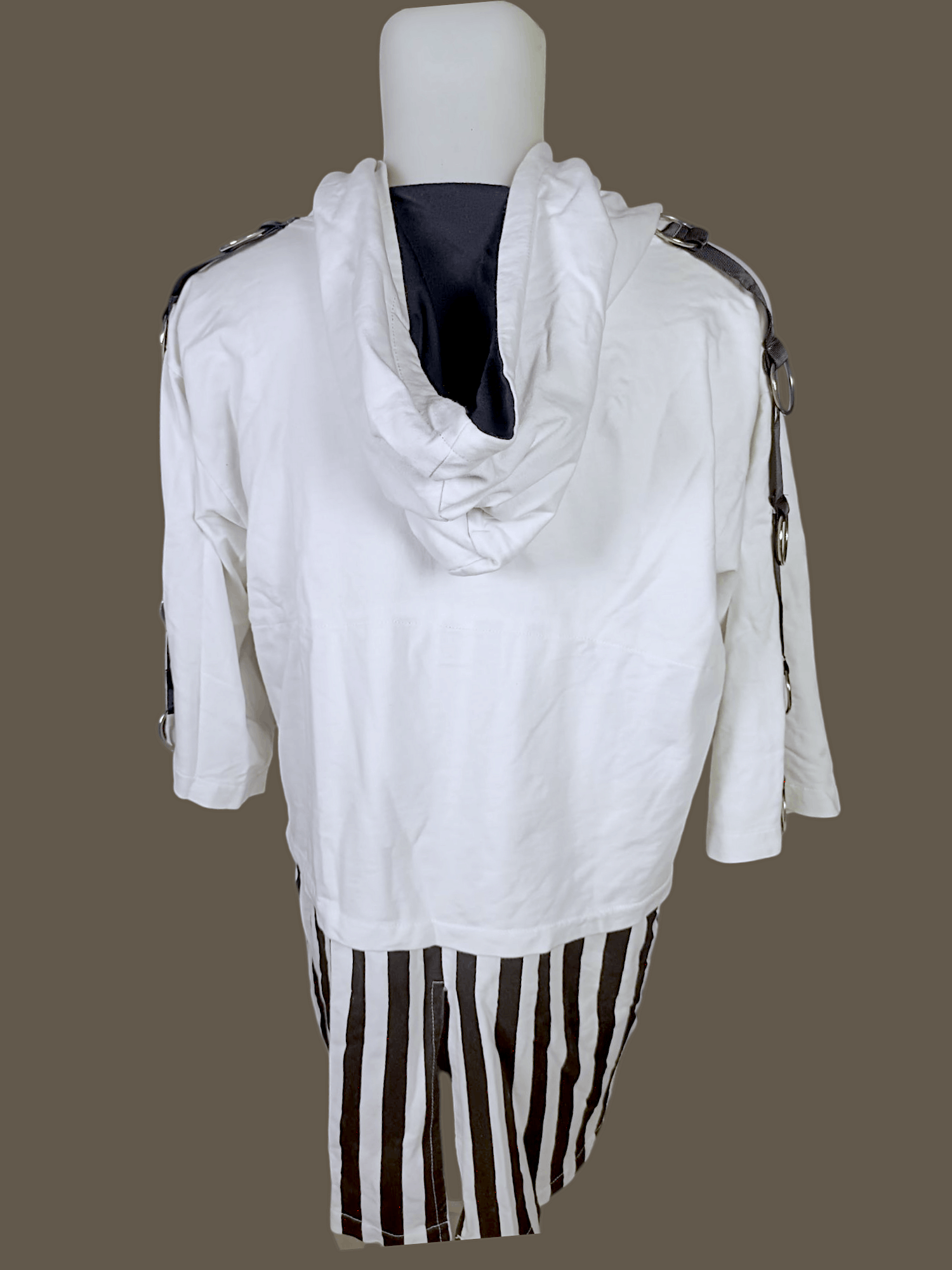 Japanese Brand Harajuku Seven Eye Heart Stripes Double Layer hoodie Size US XXL / EU 58 / 5 - 23 Thumbnail