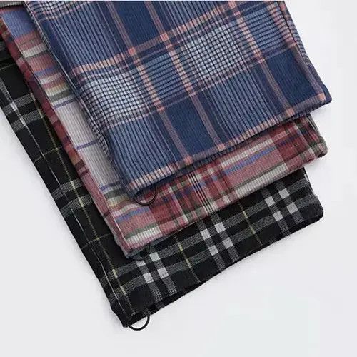 Jean 20AW Indigo Union Japan Blue Oversized Checked Pants Size US 34 / EU 50 - 3 Thumbnail