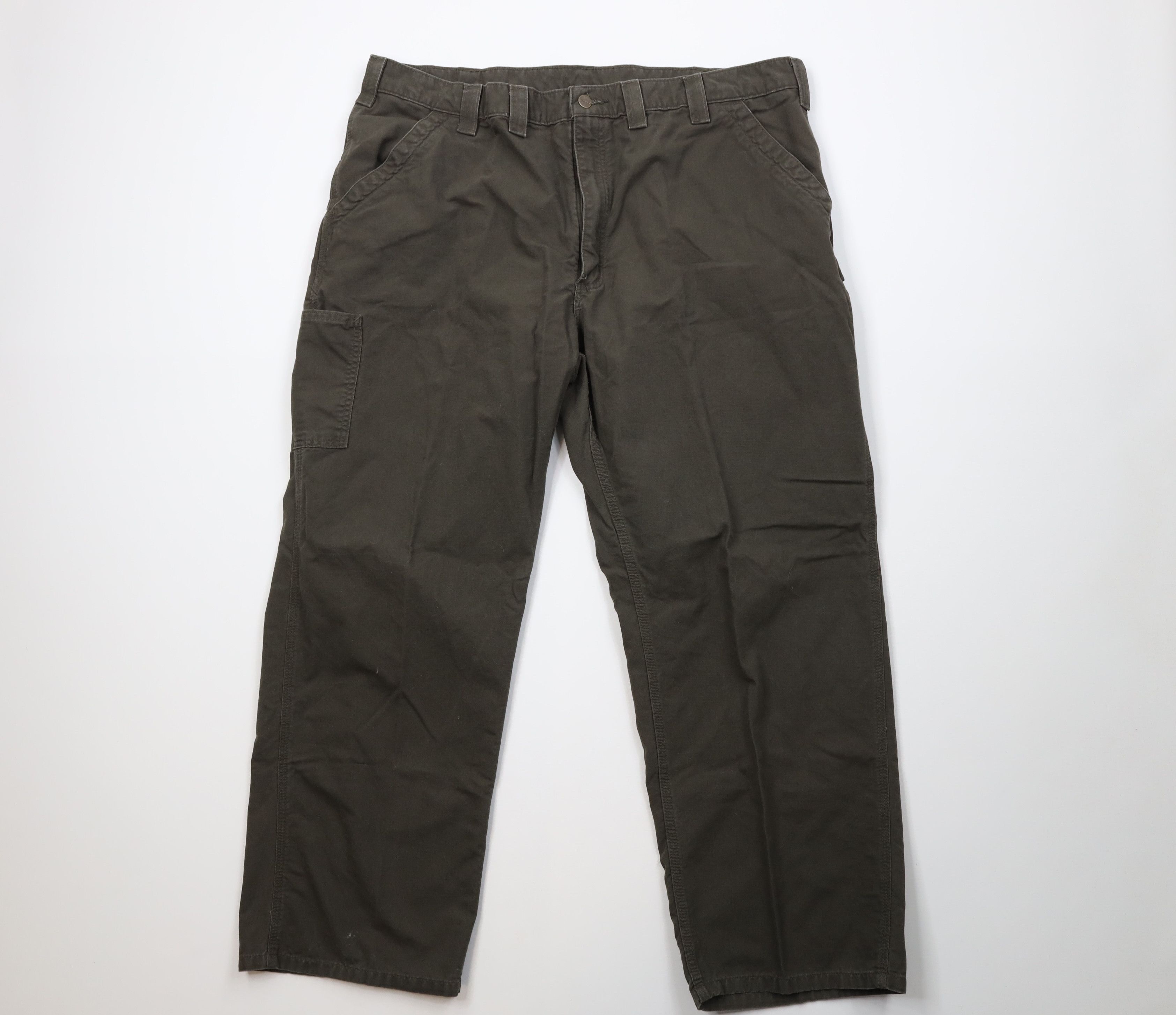 Carhartt Vintage Y2K Carhartt Dungaree Pants Dark Olive Green Size US 44 / EU 60 - 1 Thumbnail