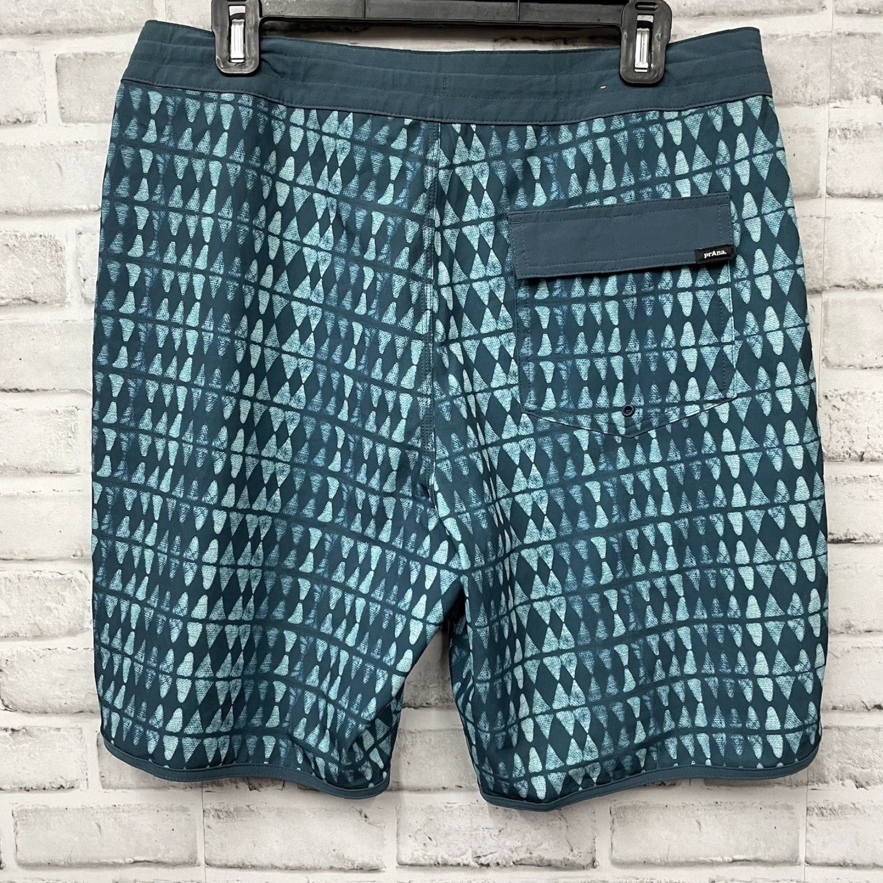 Prana PrAna Board Short Mens Blue 32 Swim Trunks Size US 32 / EU 48 - 5 Thumbnail