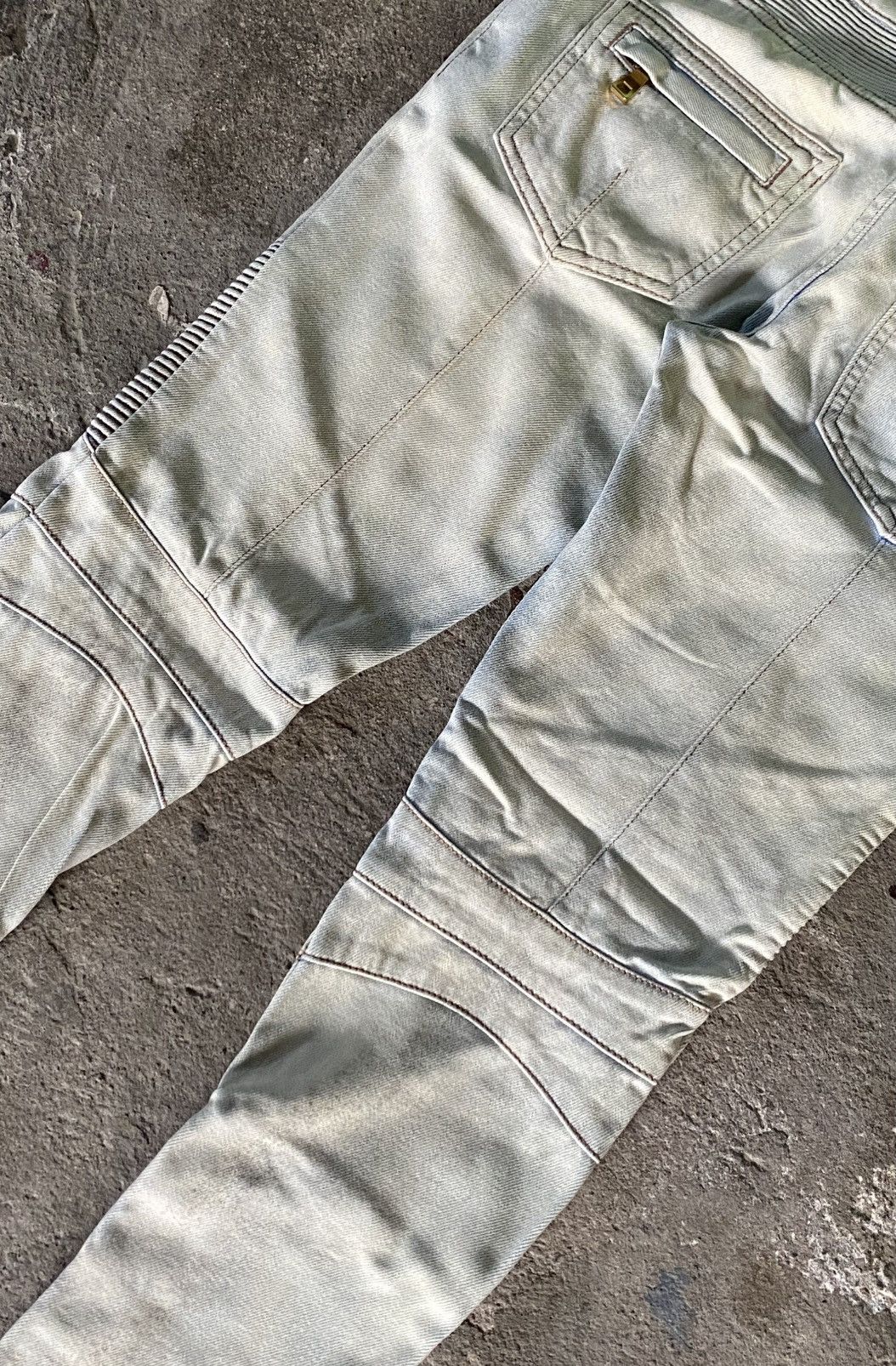 Balmain Balmain - Ankle Zip Biker Jeans Size US 30 / EU 46 - 10 Thumbnail